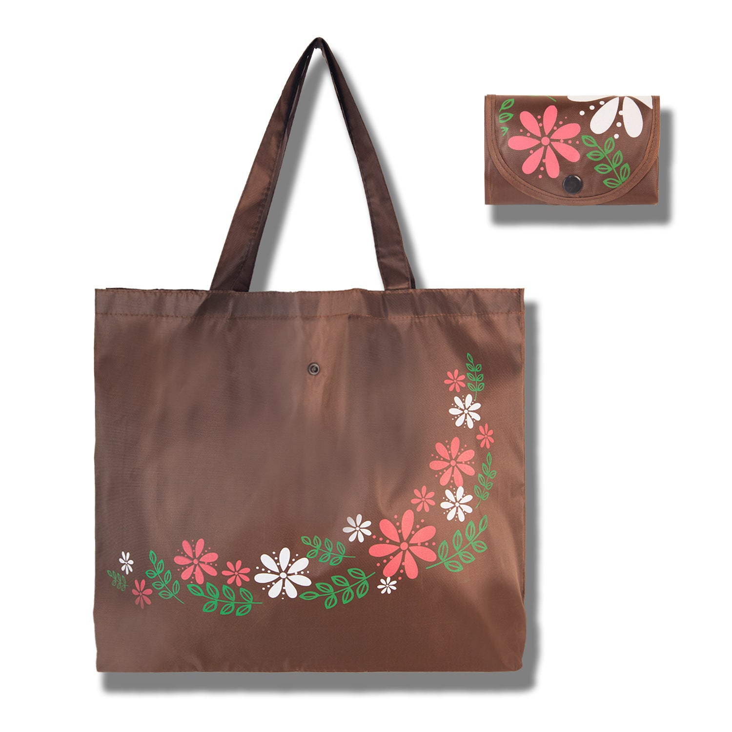 Oxford Cloth Foldable Flower Tote Shopping Bag