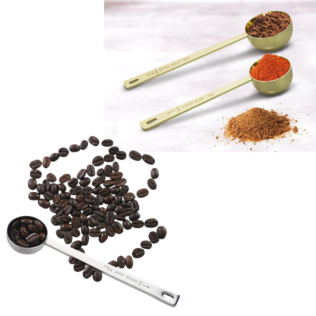 Stainless Steel Measuring Coffee Scoops