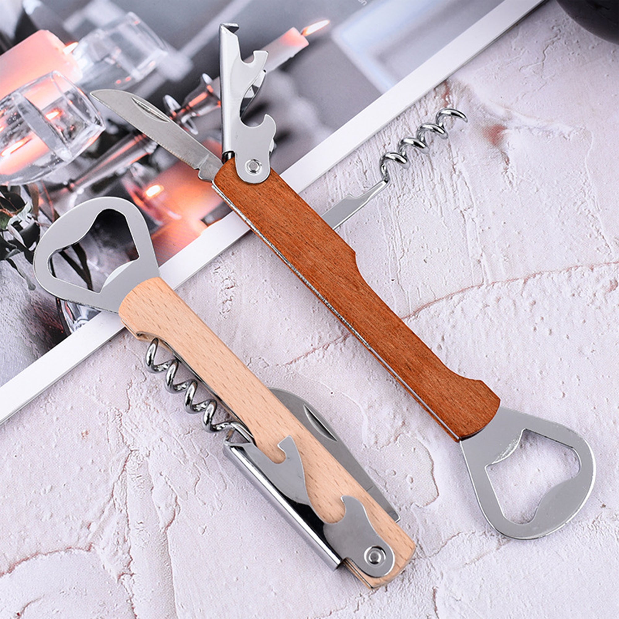 Multi-Function Stainless Steel Wine Opener