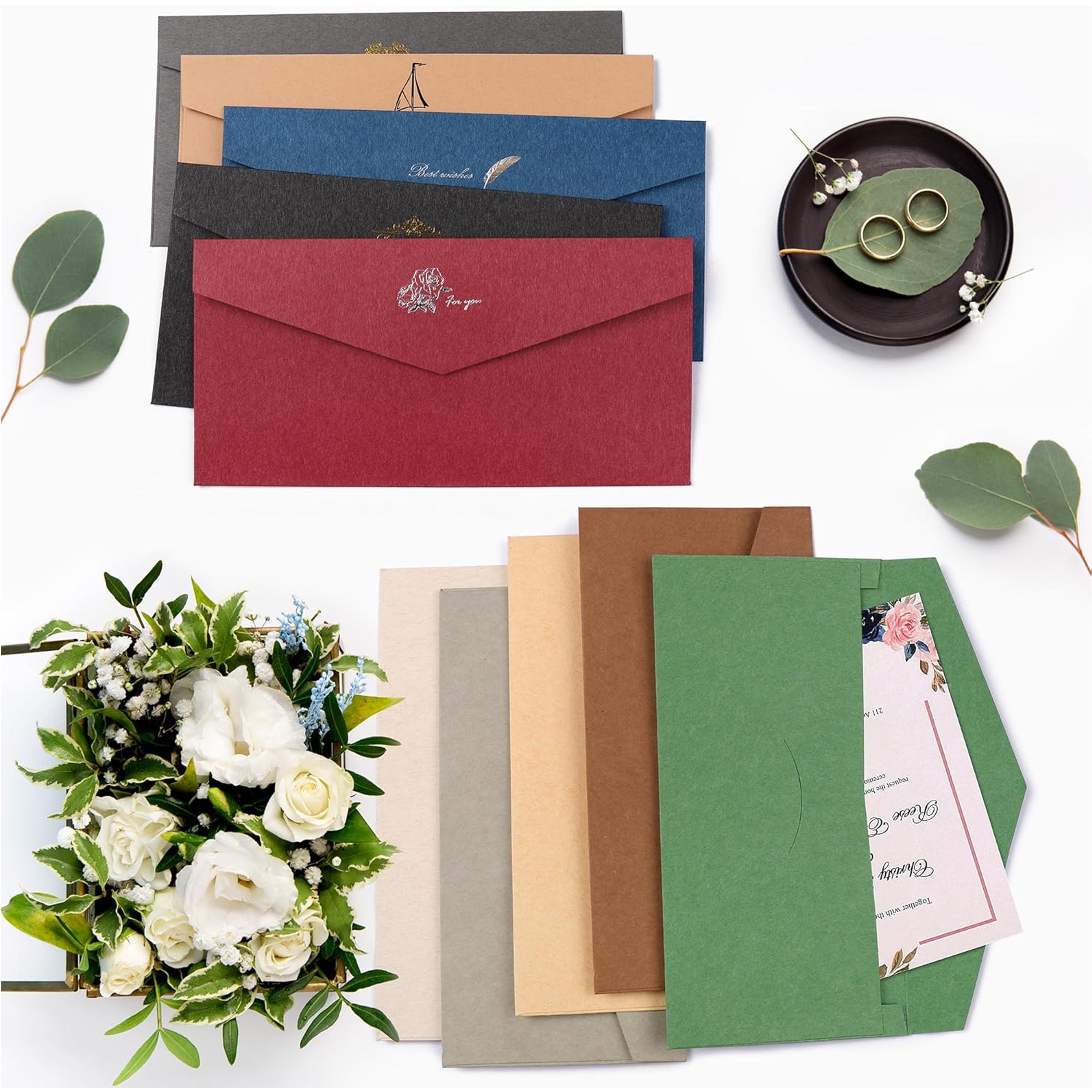 Solid Color Blank Business Envelope