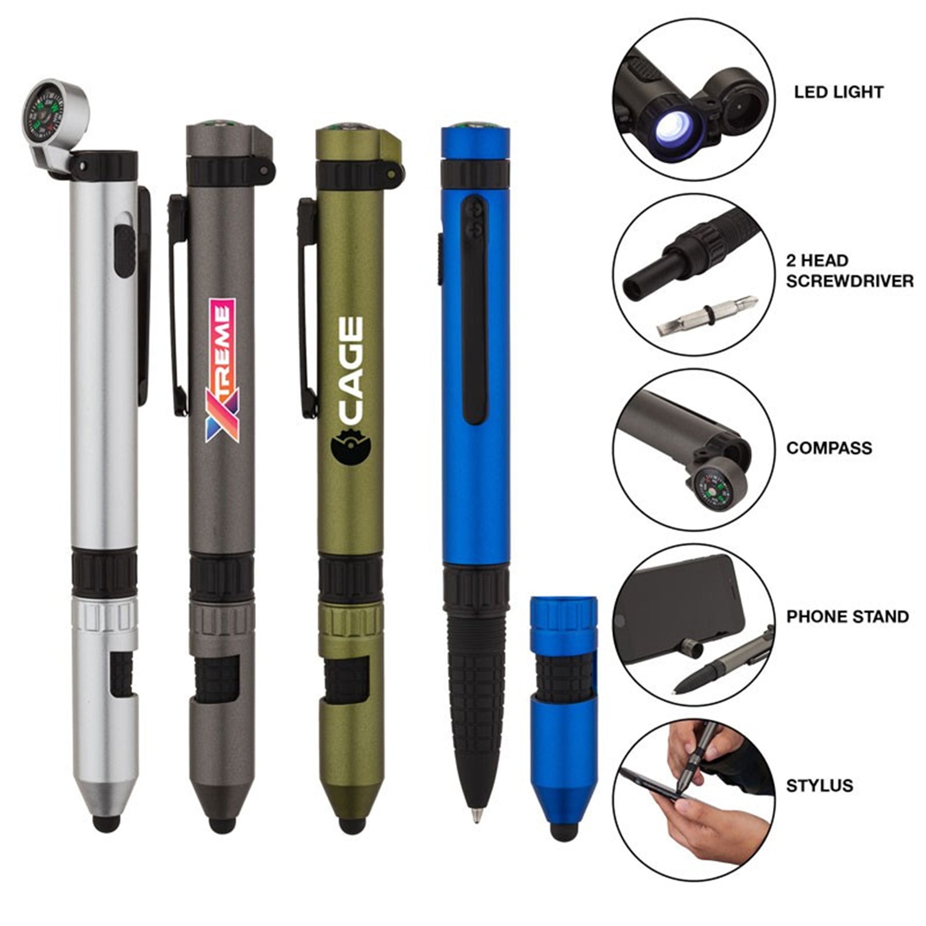 6 in 1 Tool Multi Function Pen