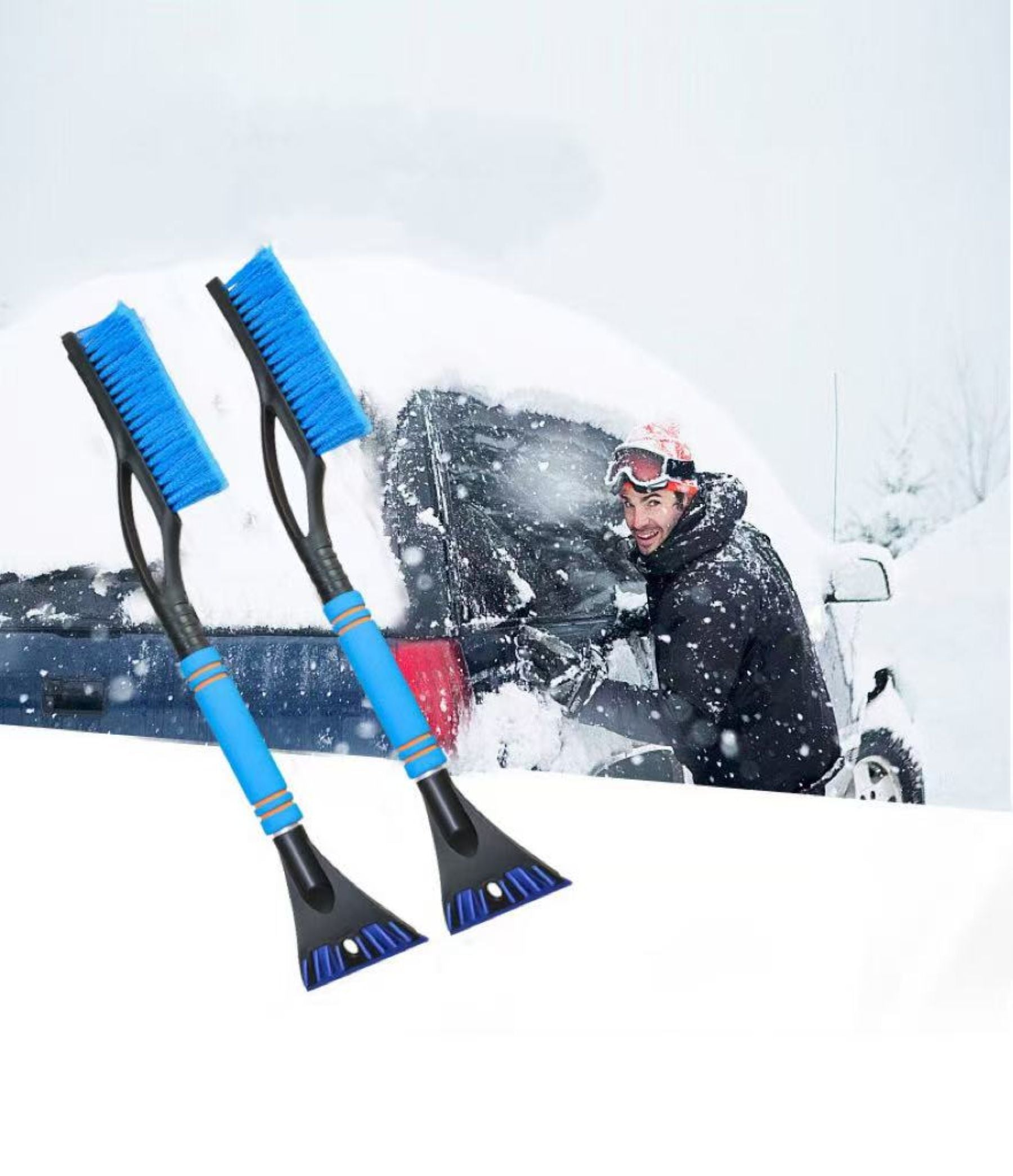 Vehicle Two-In-One Snow Removal Tool