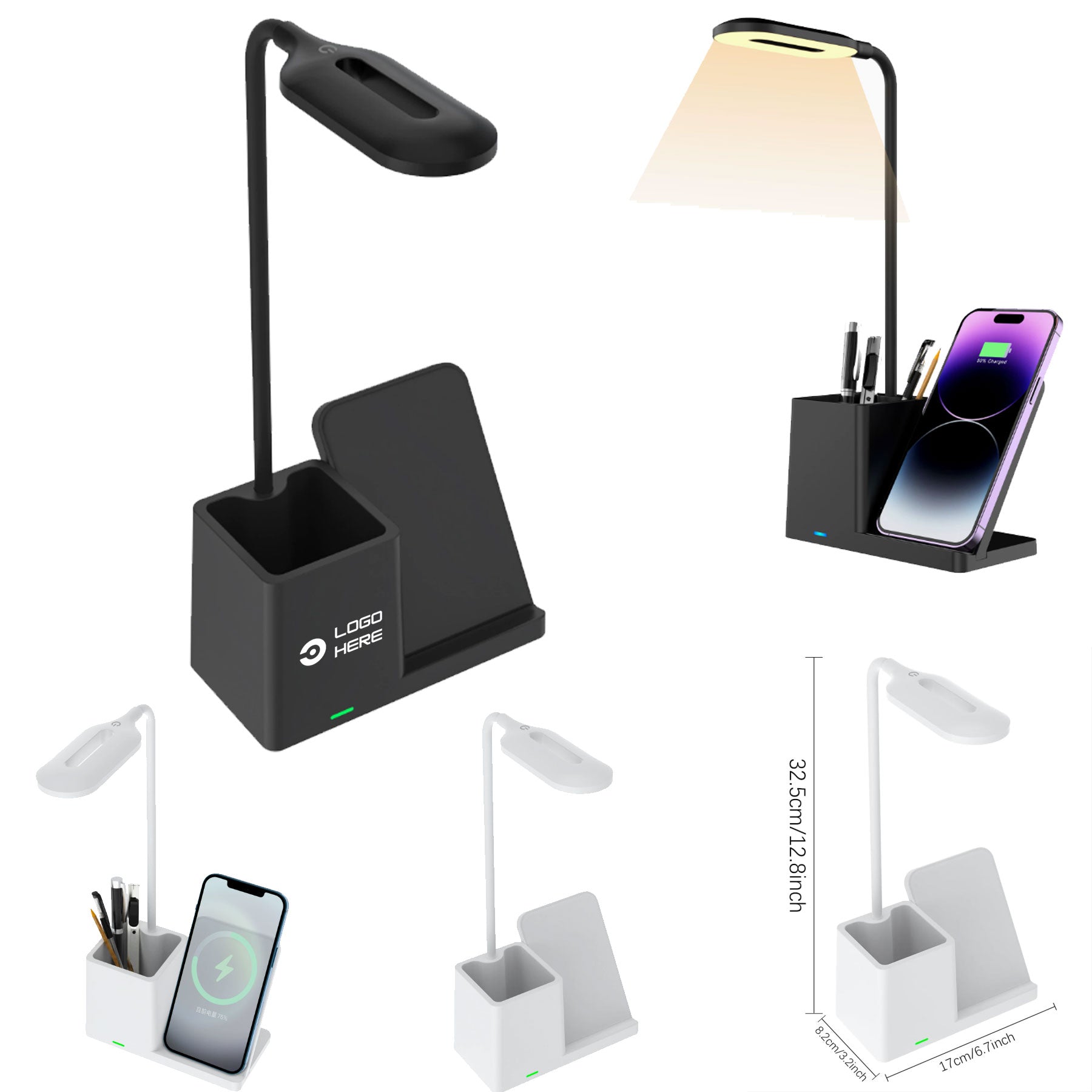 Multifunctional LED Desk Lamp With Fast Charger
