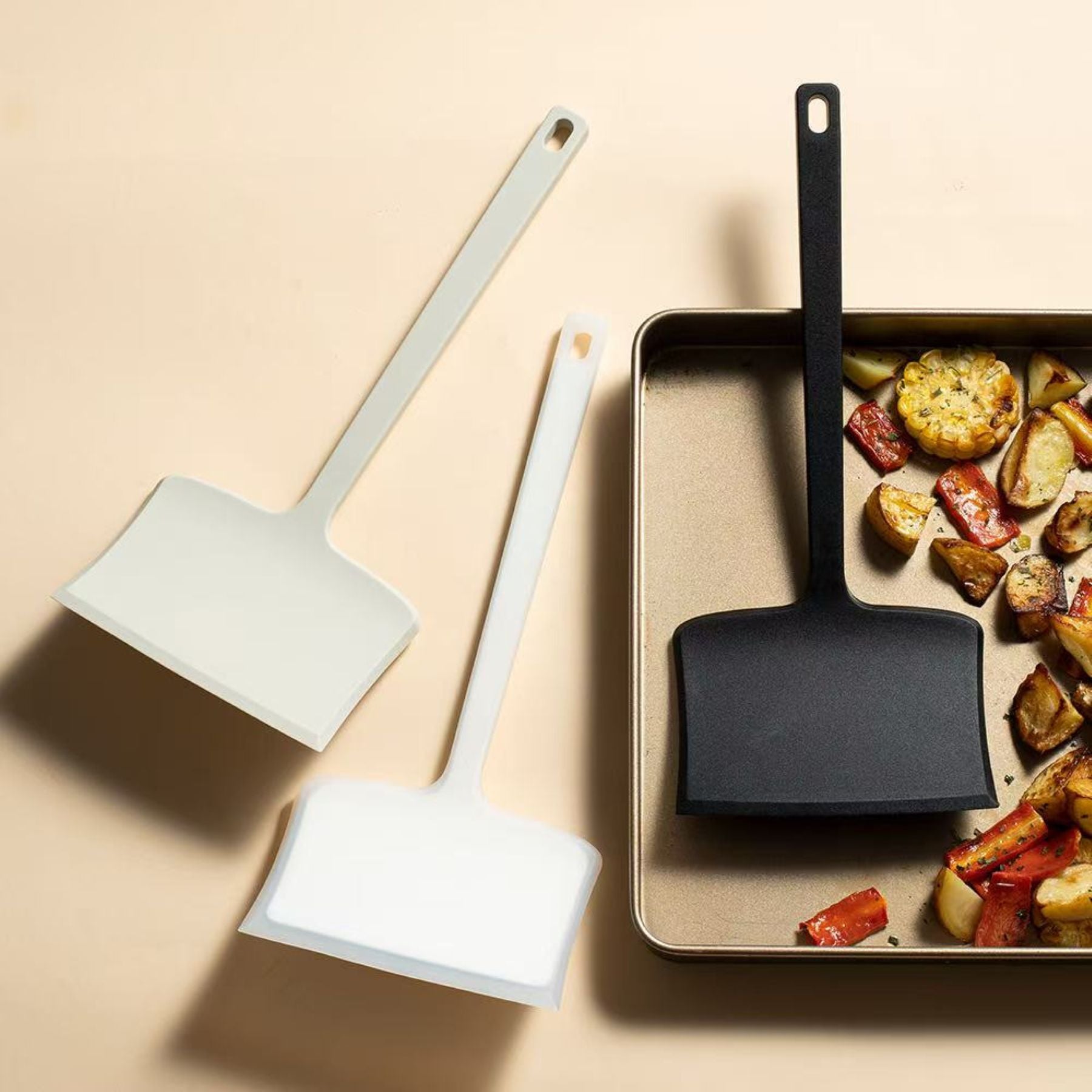 Silicone Wide Flat Spatula