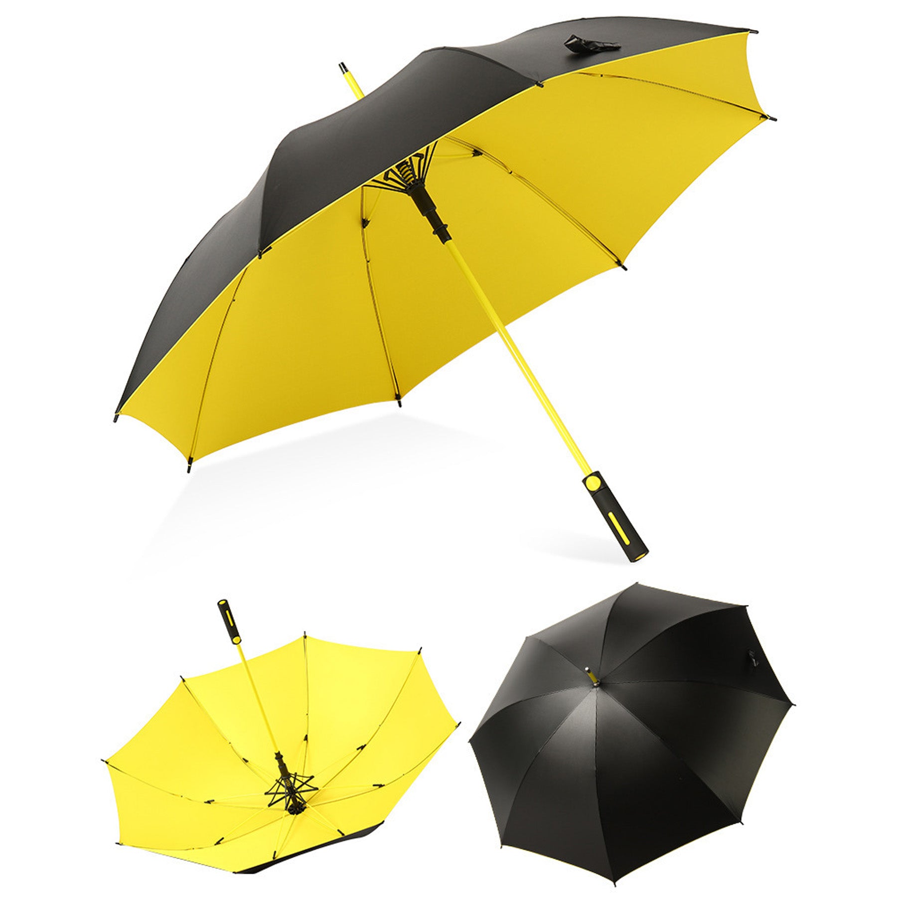 Black Tape Windproof Umbrella