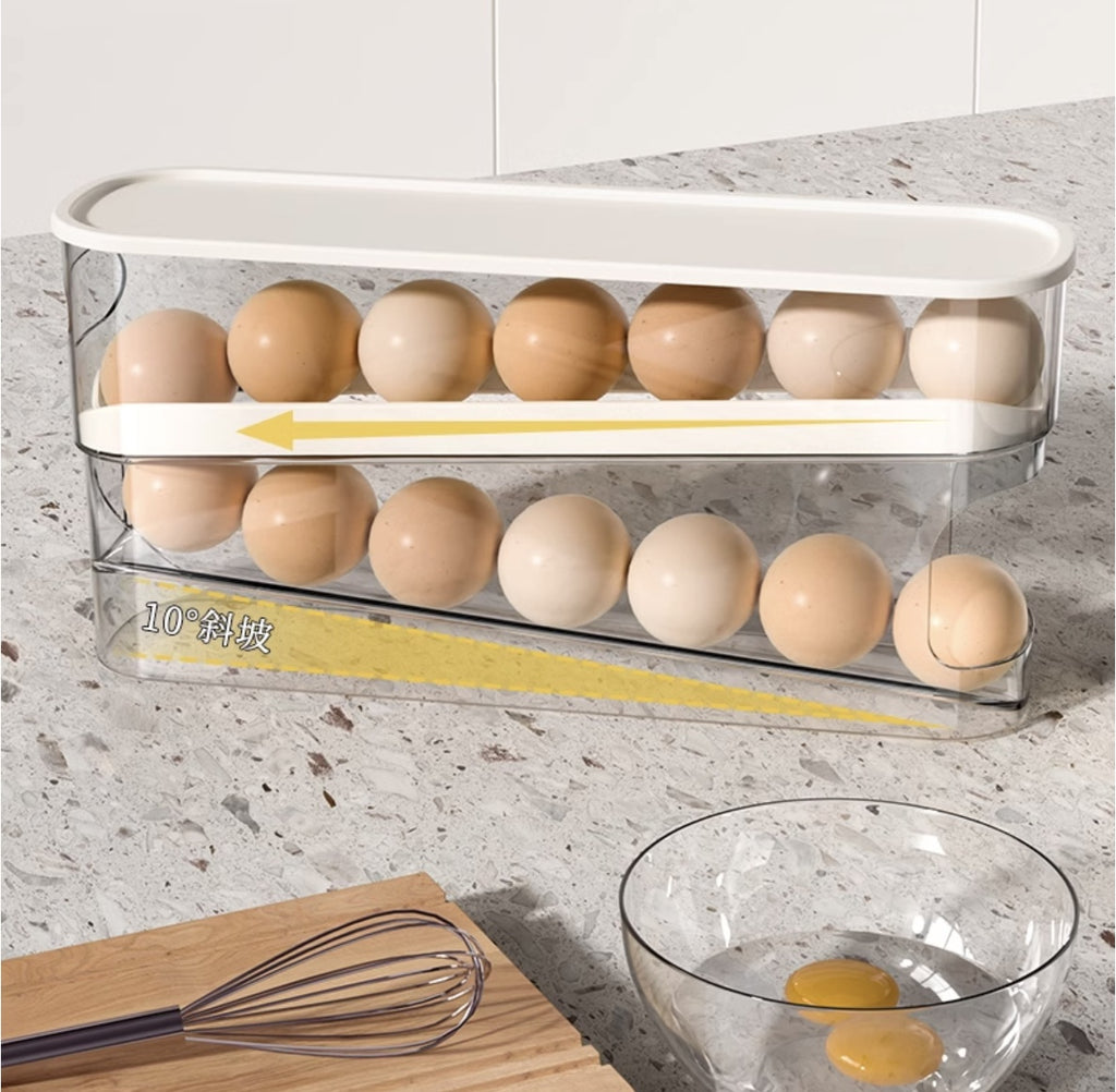 New Automatic Scrolling Egg Holder For Refrigerator