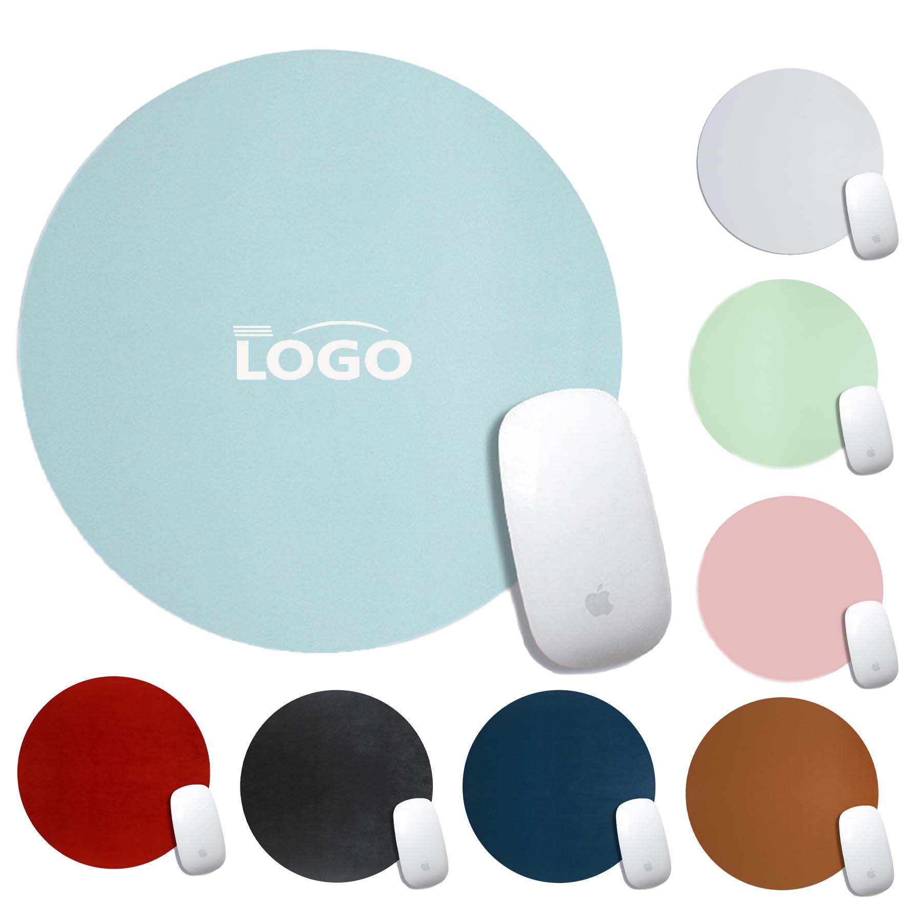 Candy Color Round Mouse Pad