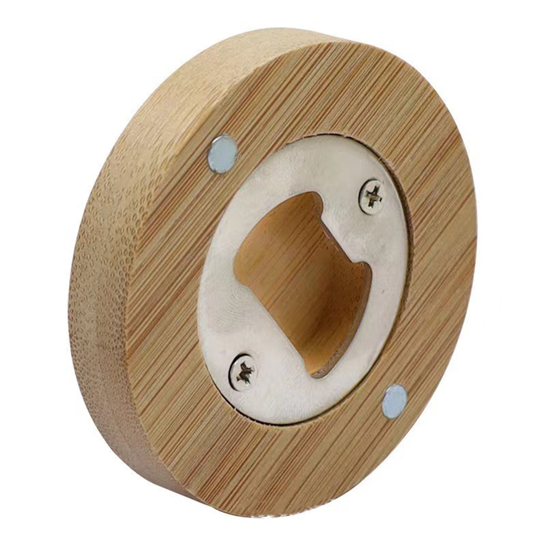 Wooden Round Beer Opener