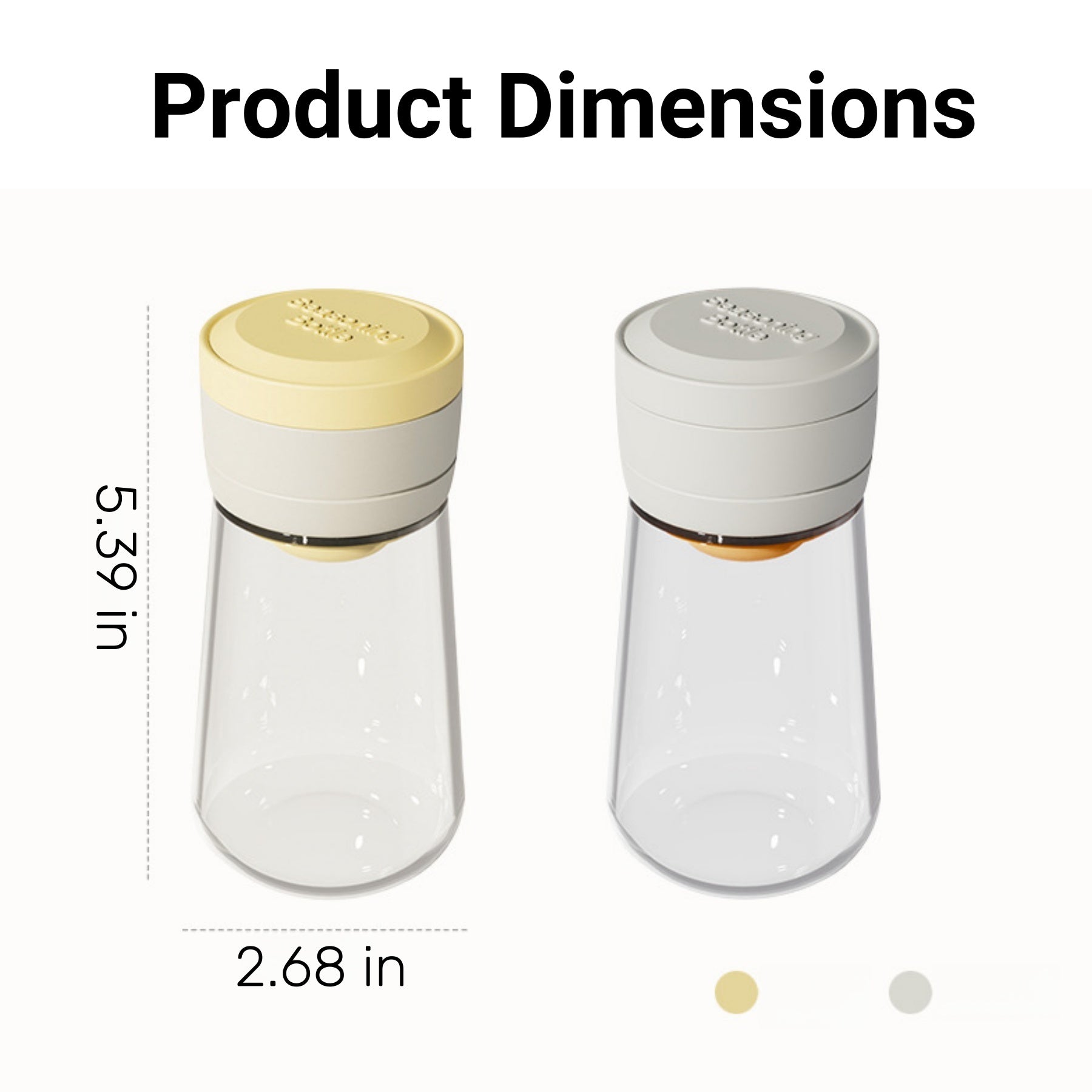 Quantitative Glass Salt Shaker