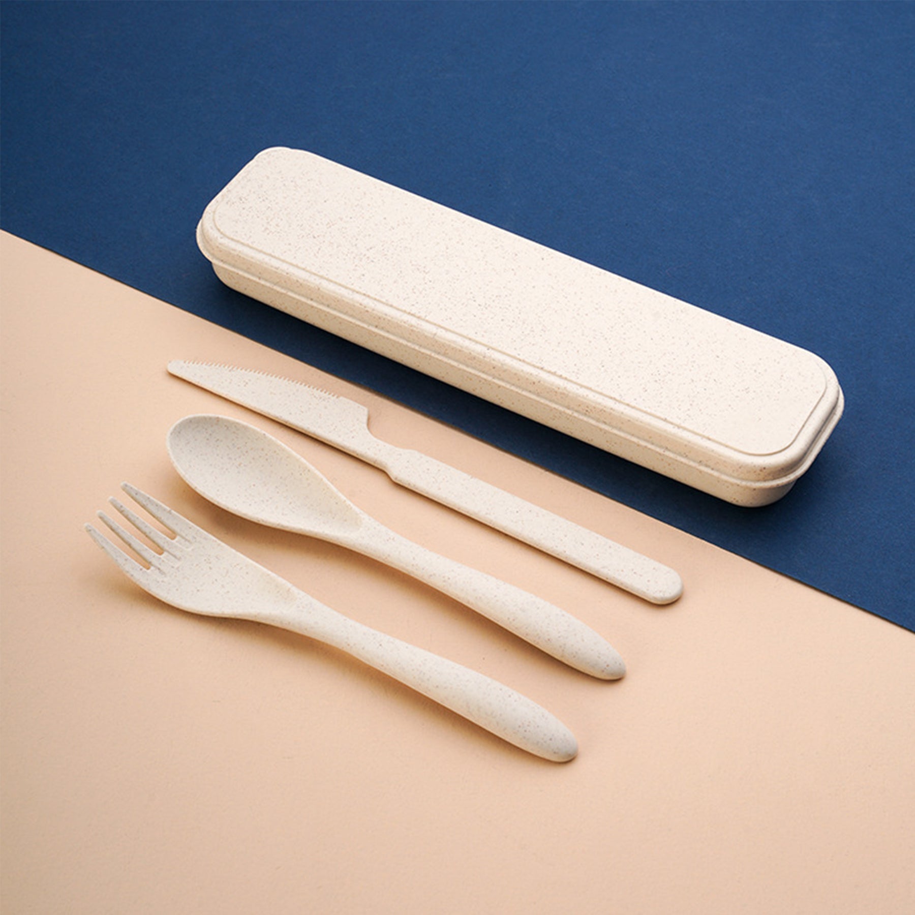Degradable Thickened Plastic Travel Portable Tableware Set