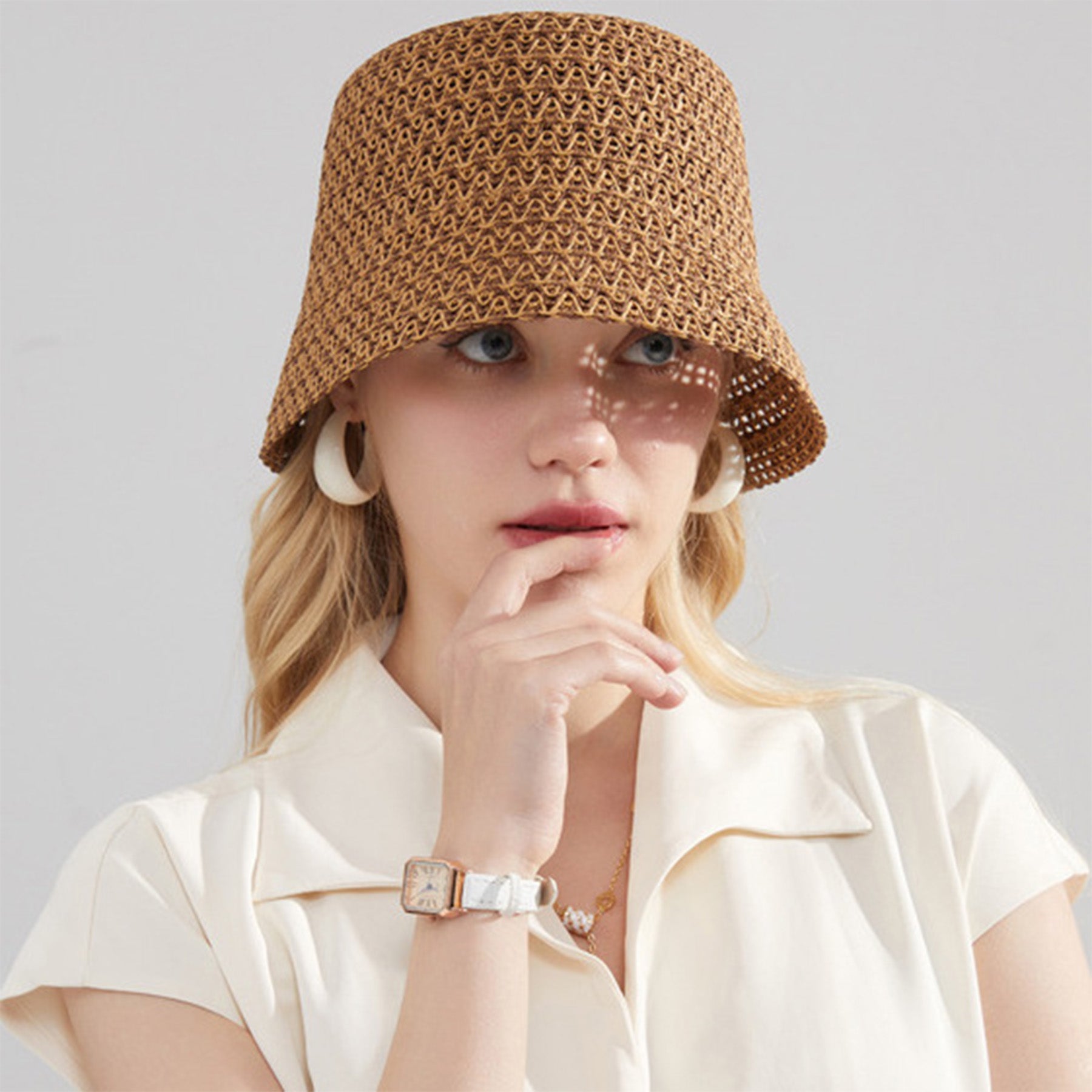 Top Fashion Bucket Hat Straw Hat