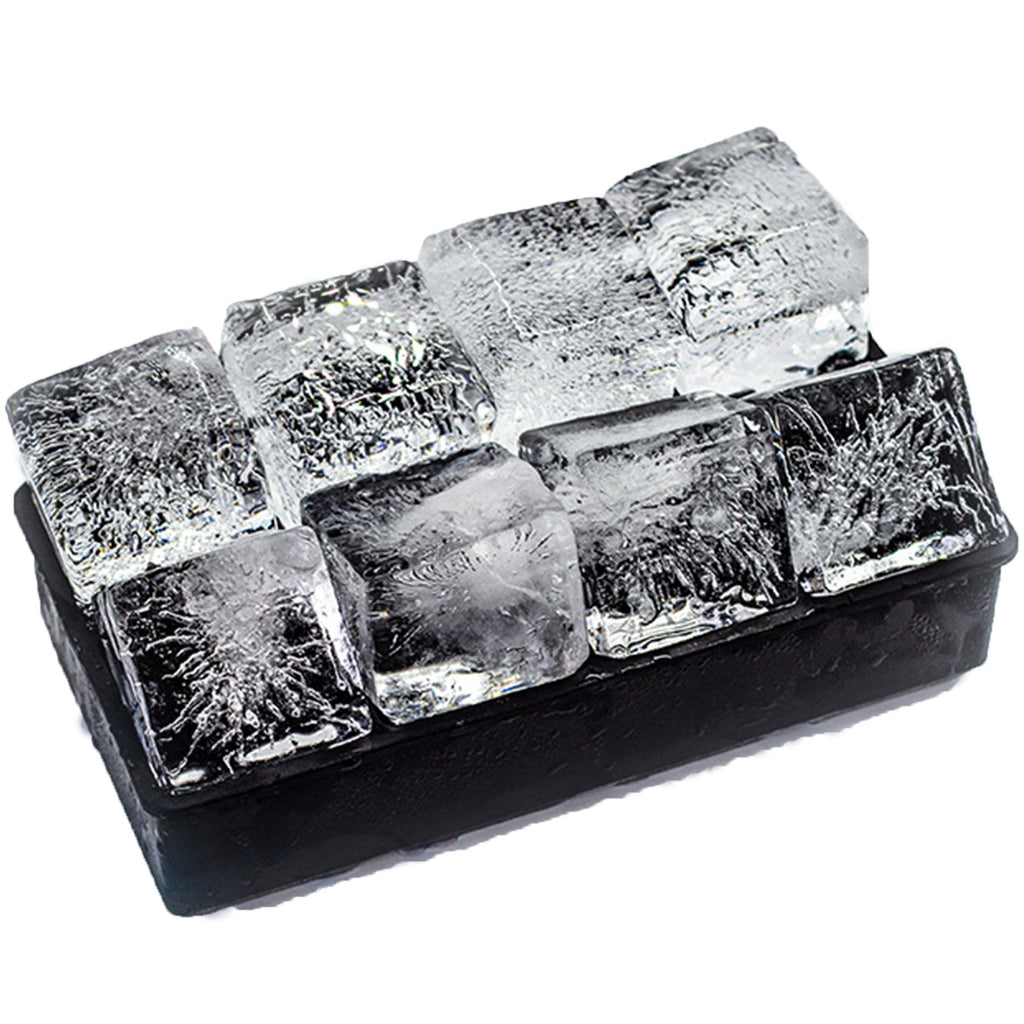 Large Size Silicone Ice Cube Molds With Leak Proof Removable Lid