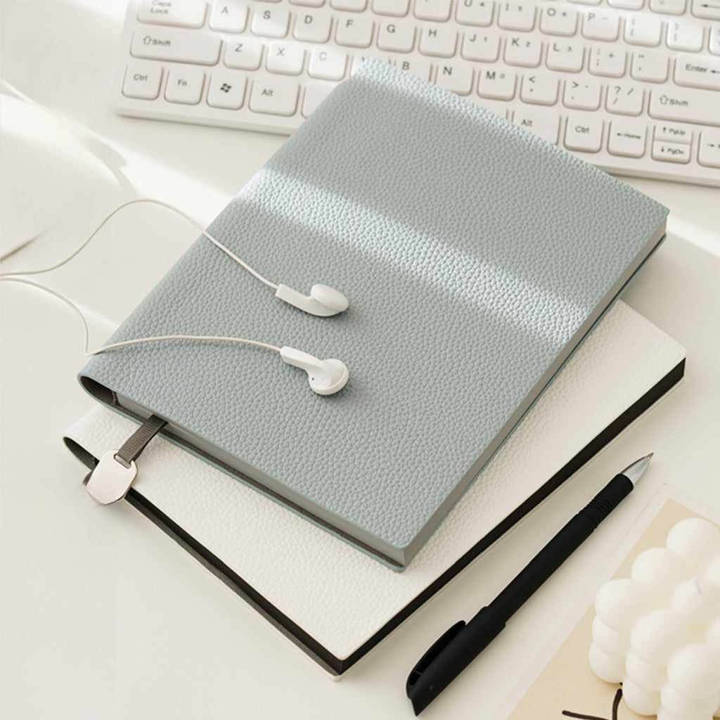 A5 Litchi Grain Soft Leather Notebook