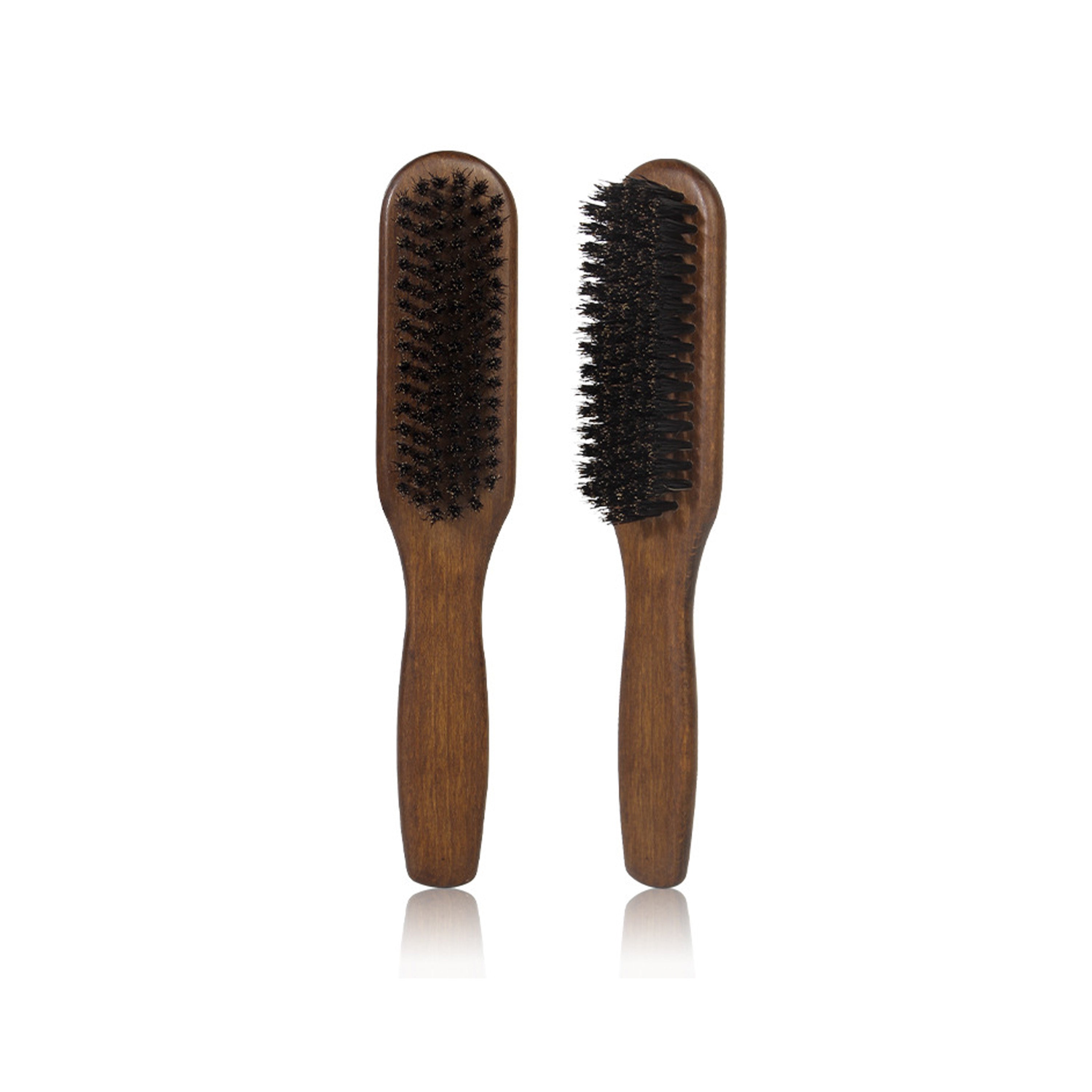 Dark Beechwood Boar Bristle Hair & Beard Brush