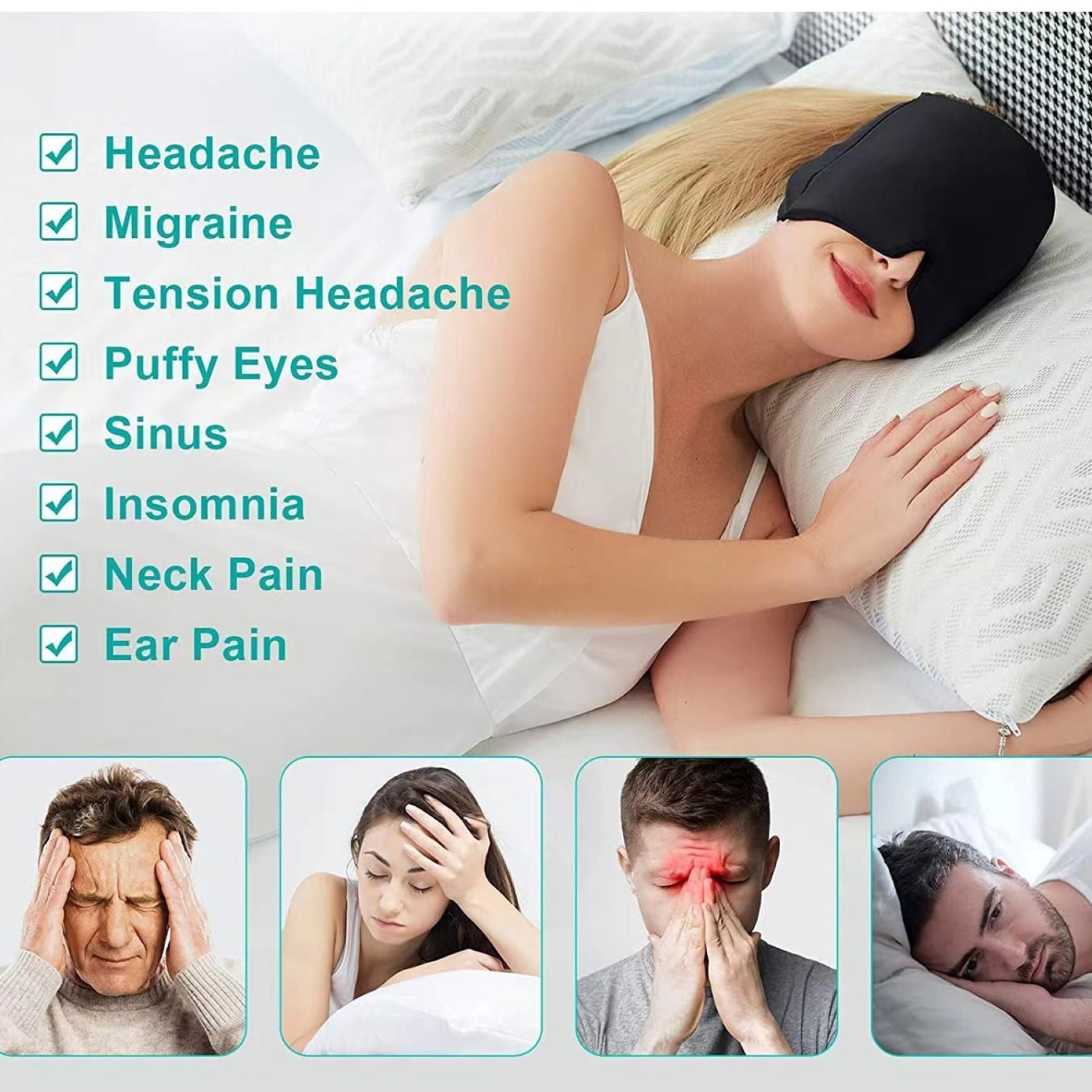 Headache - Easing Ice - Cold Eye Mask
