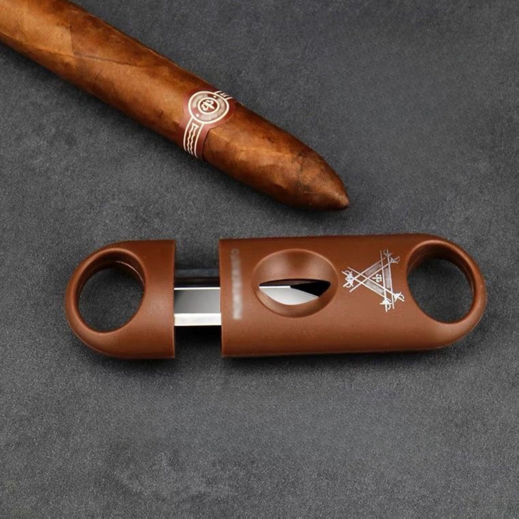 3 Pieces Portable Guillotine Cigar Cutter Set