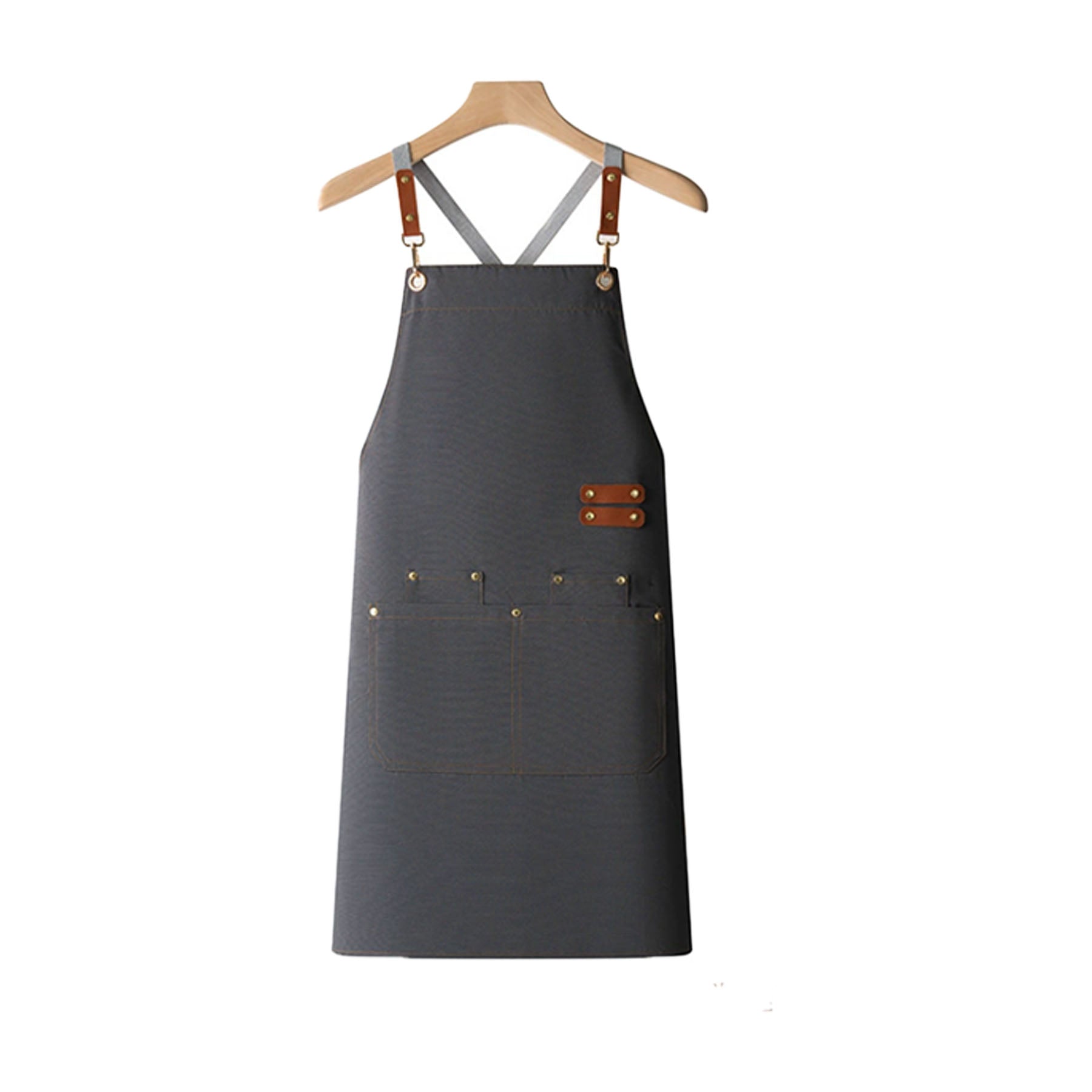 Custom Canvas Kitchen Apron W/ 2 Front Pockets, Antifouling