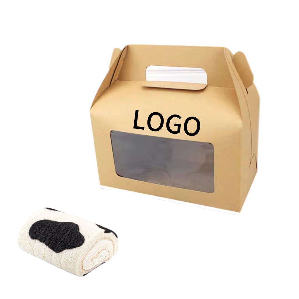 Kraft Paper Cake Box With Handle