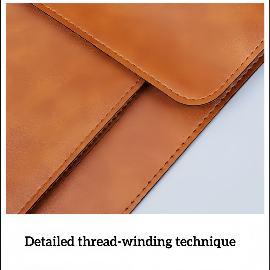 A4-Sized Pu Leather Document Portfolio
