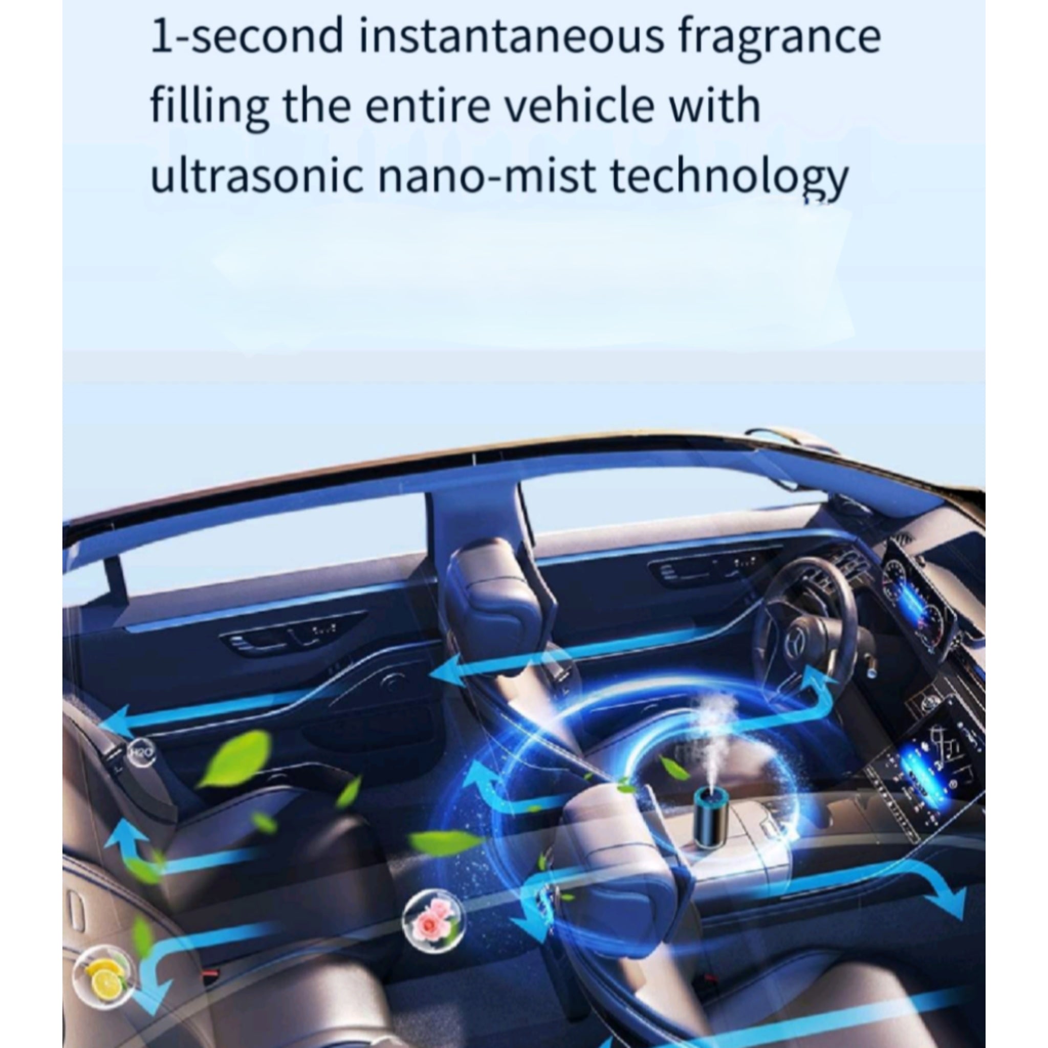 Star Car Diffuser AutoSpray Smoke Refresh Luxury