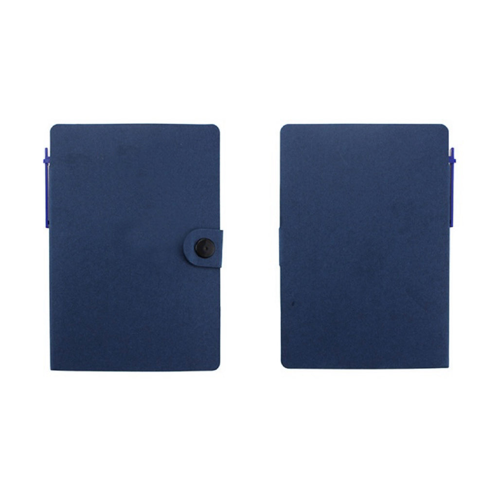 Eco-Friendly Button Strap Notebook with Pen