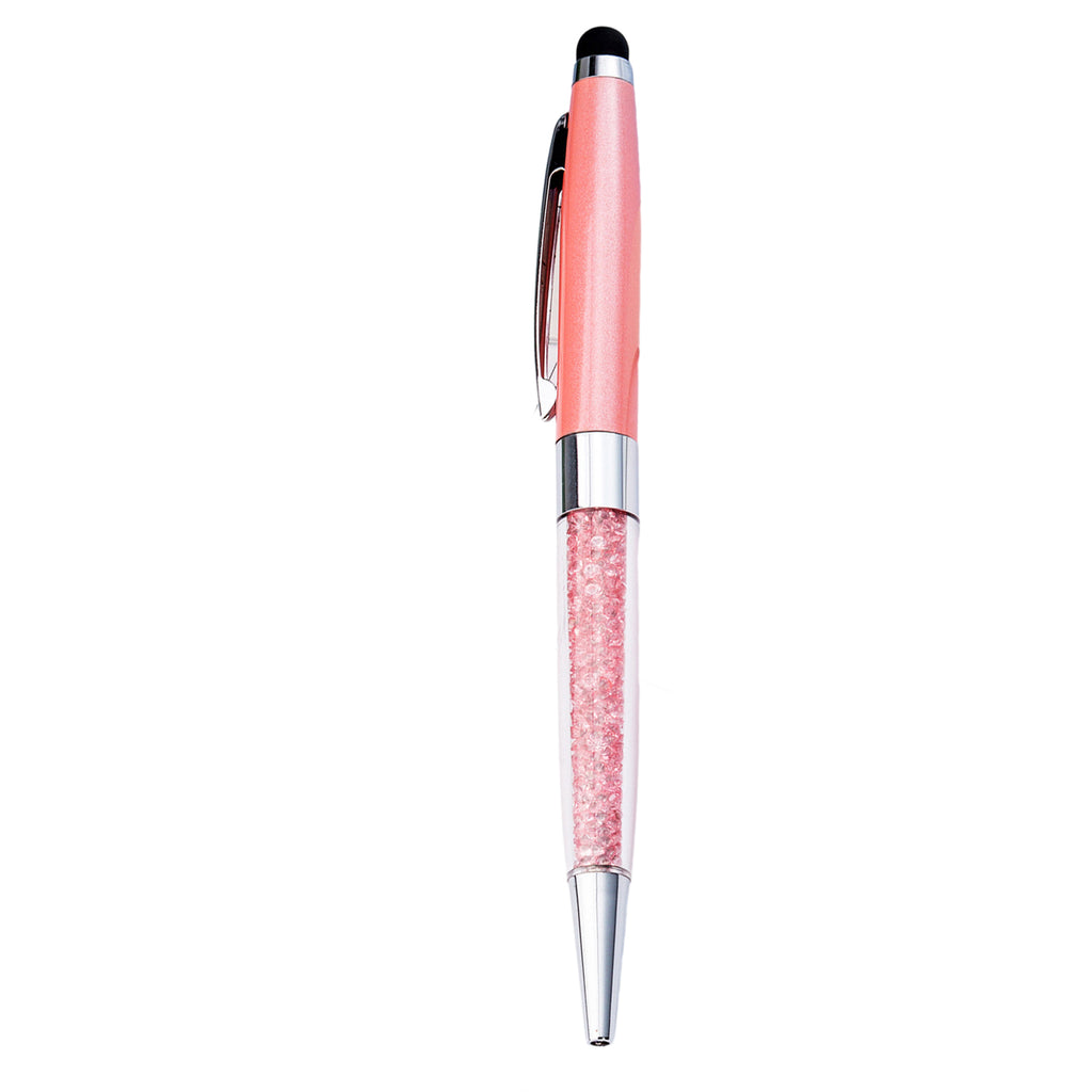 Crystal Ballpoint Pen With Stylus