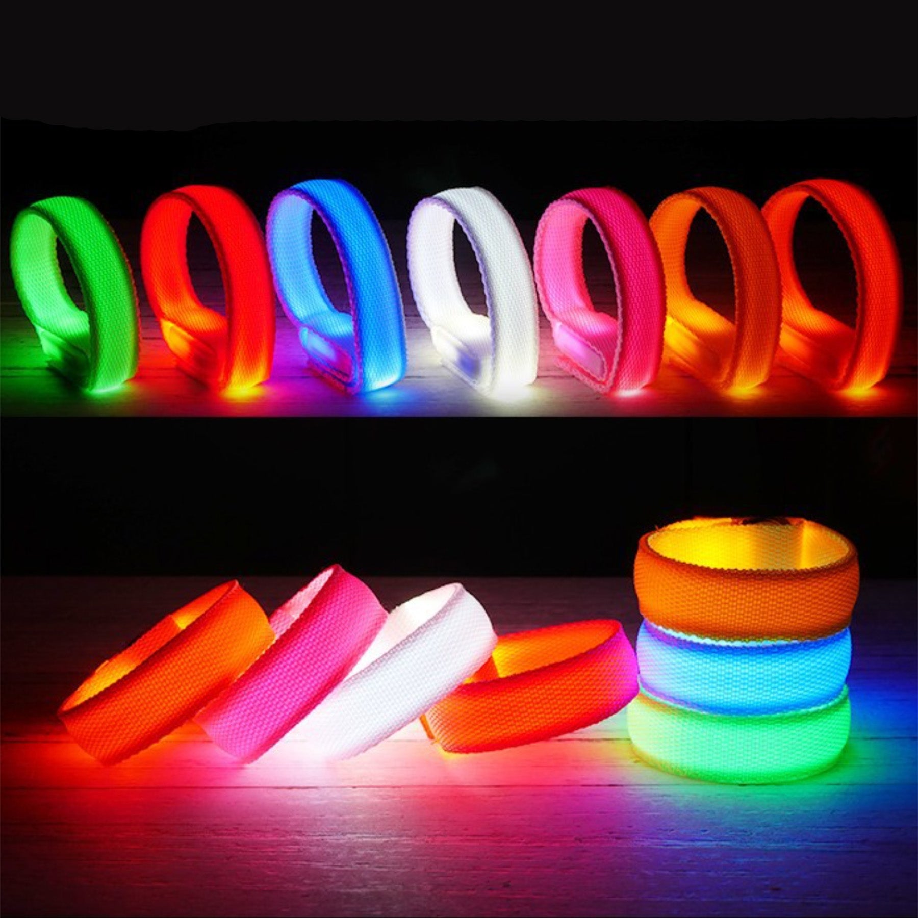 Nylon Webbing Led Light Bracelet