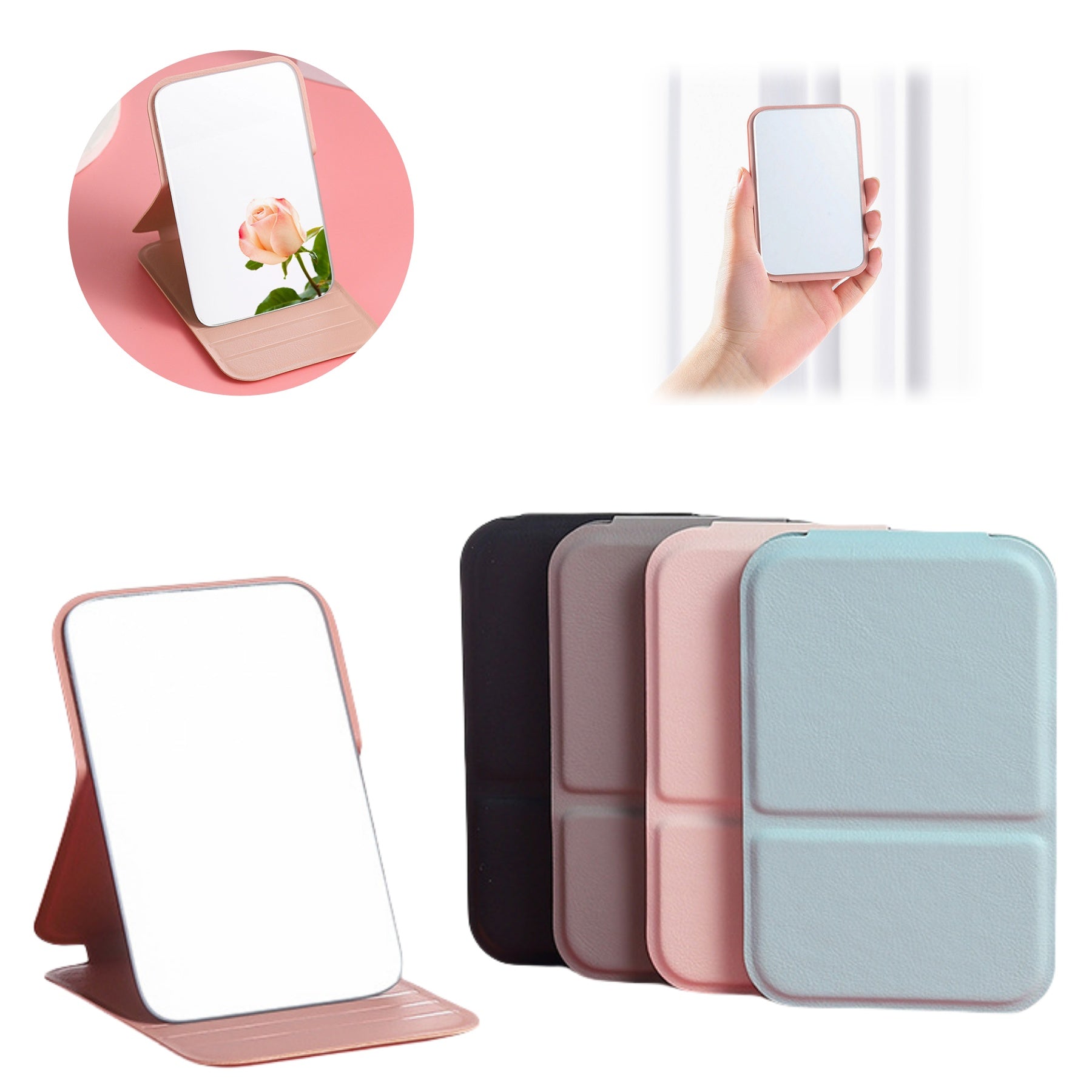 Foldable And Portable Makeup Mirror