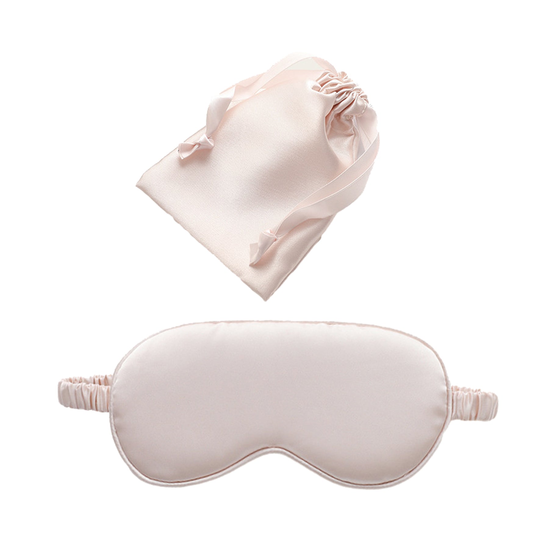 Imitation Silk Storage Eye Mask Cloth Bag Two-Piece Set