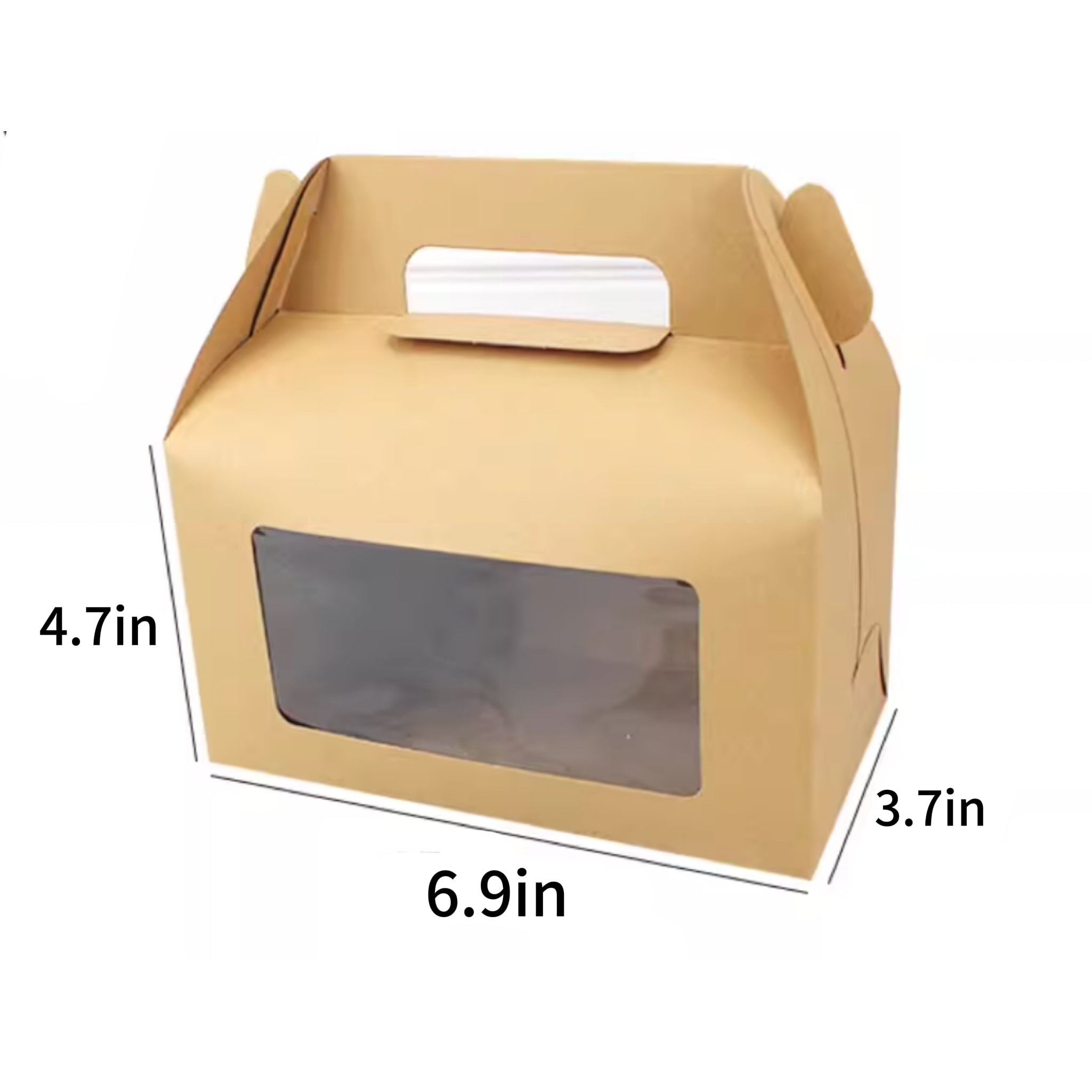 Kraft Paper Cake Box With Handle