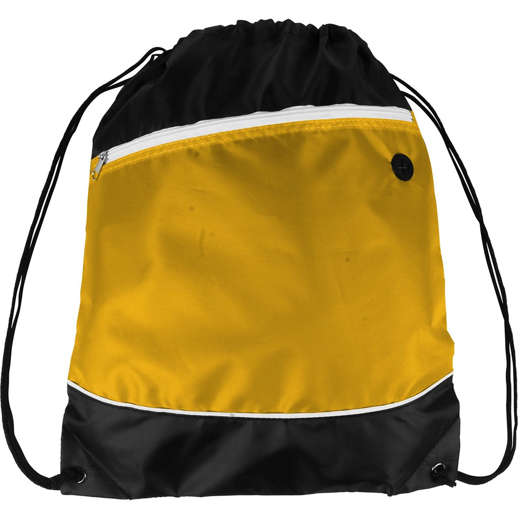 Sports Drawstring Backpack With Earphone Hole