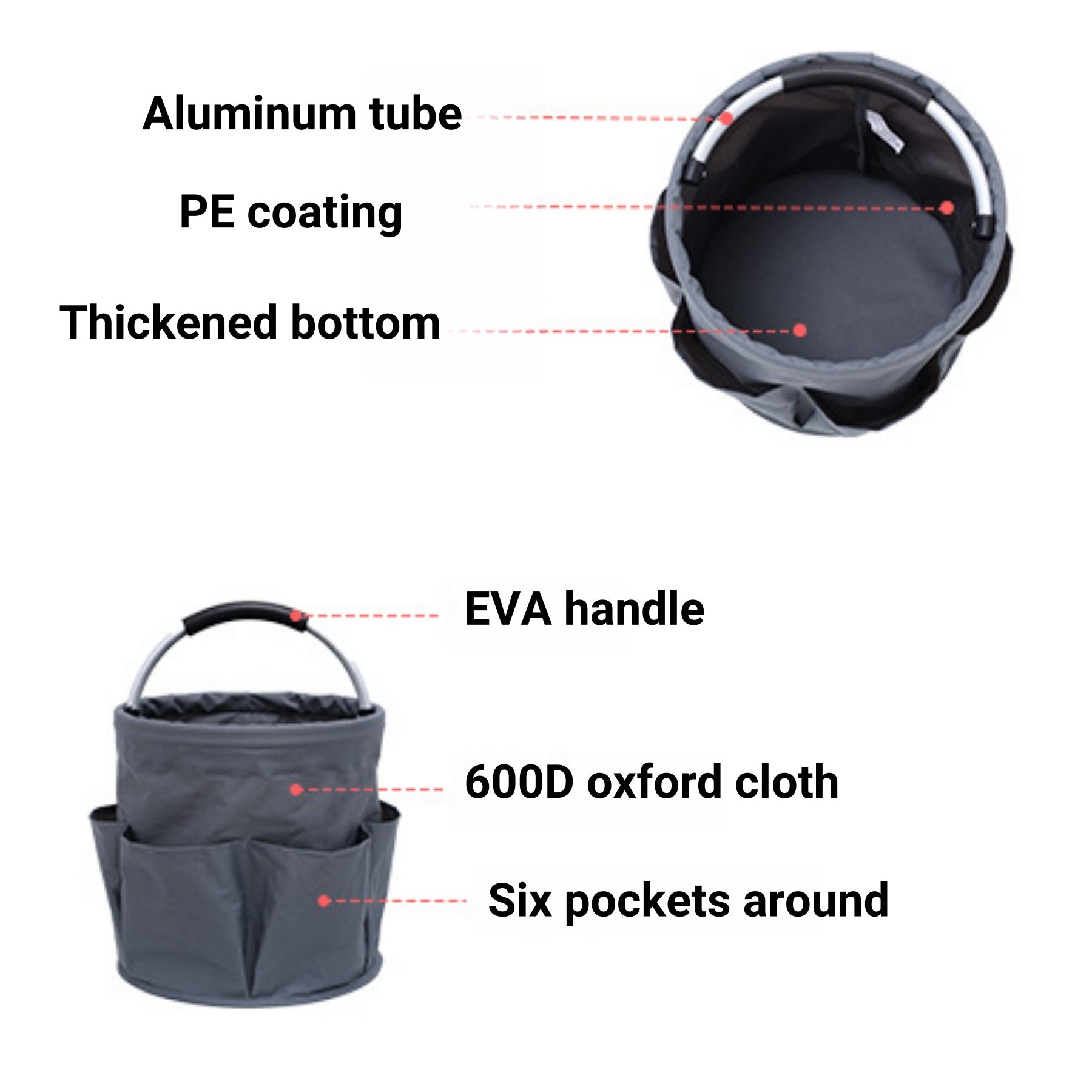 Handheld Oxford Cloth Picnic Basket