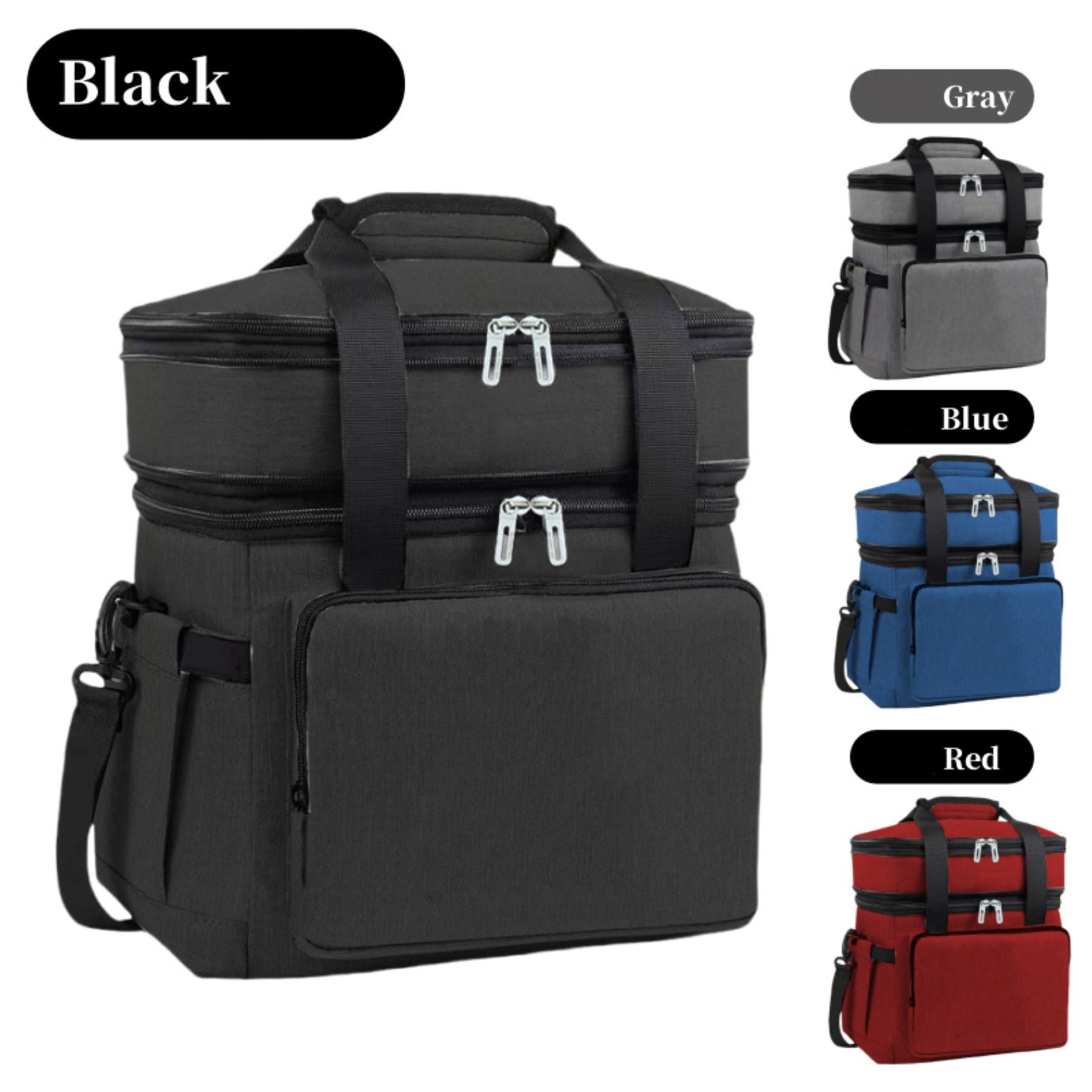 Double - Layered Insulated Outdoor Picnic Cooler Bag