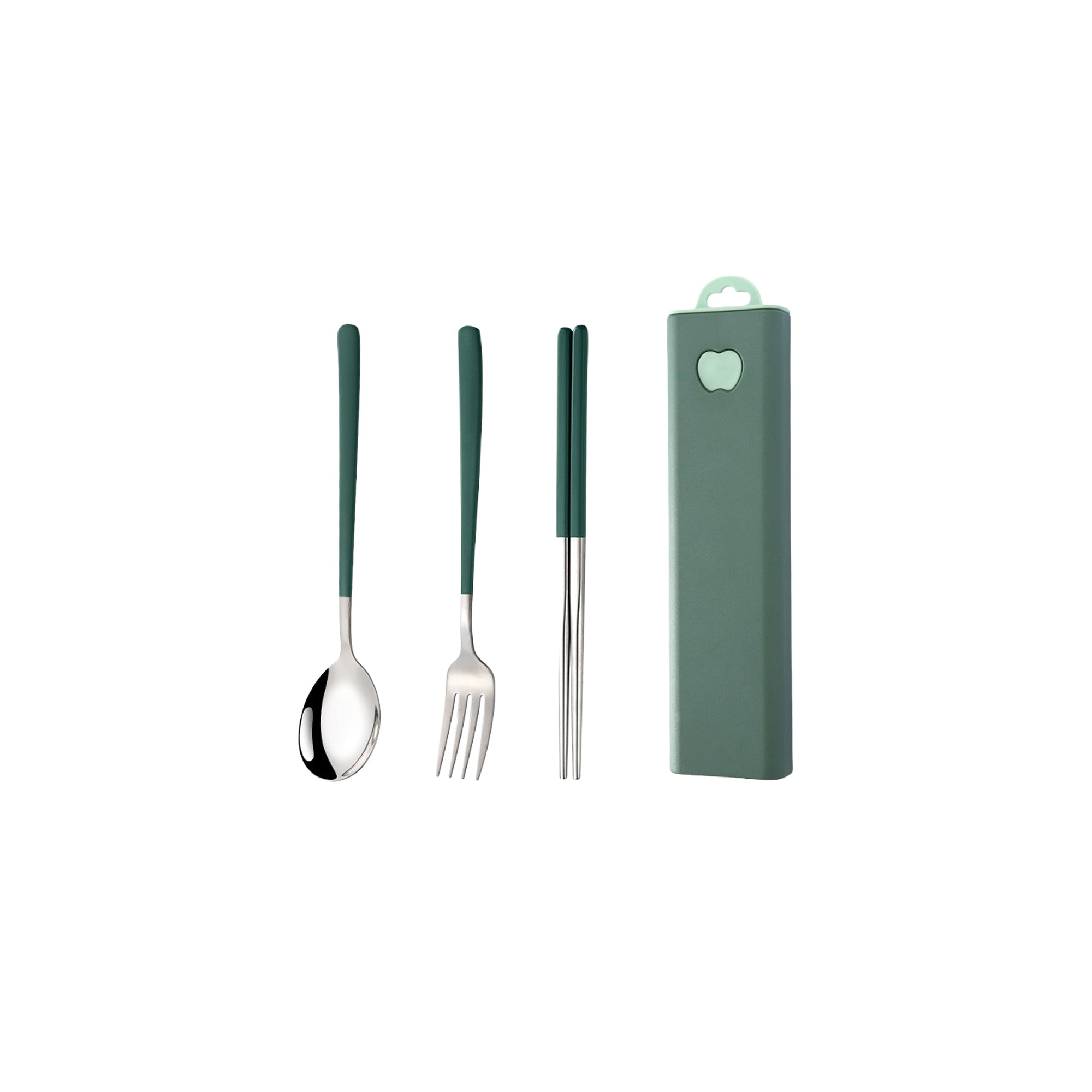 Stainless Steel Utensil Set-Spoon, Fork & Chopsticks