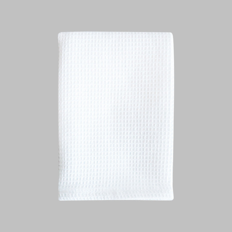 Cotton Waffle Dish Towels Scrub Kitchen Cloth Solid Color