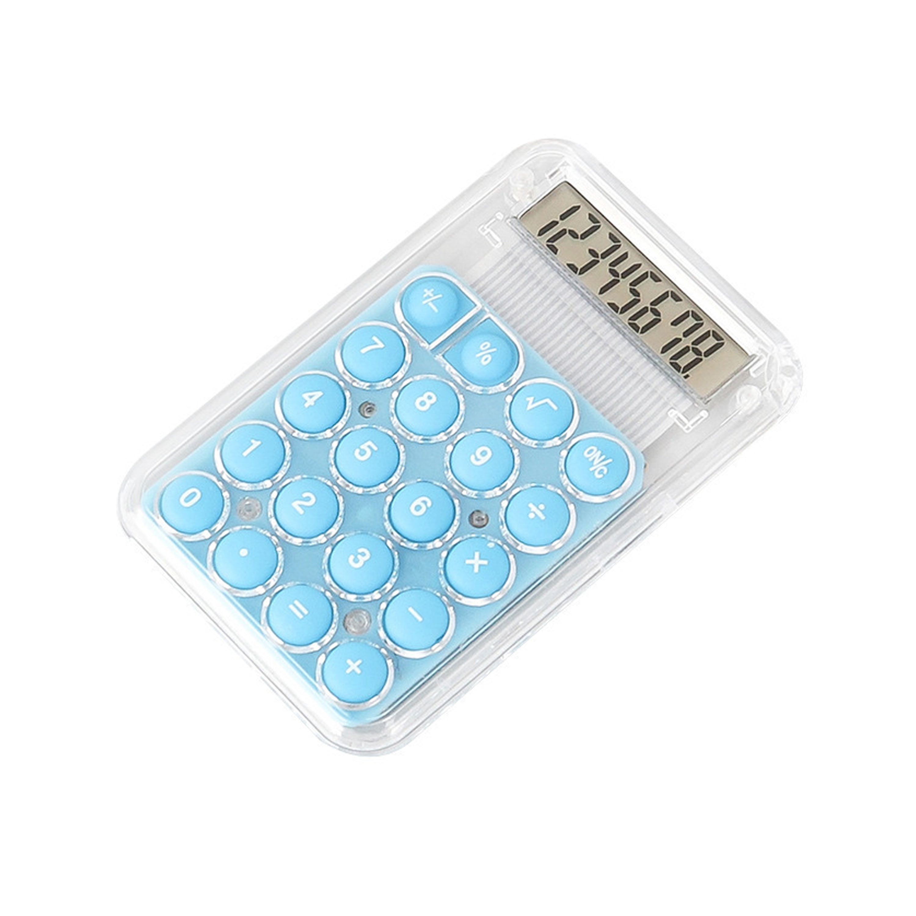 Mini Cute Portable Candy Color Transparent Calculator