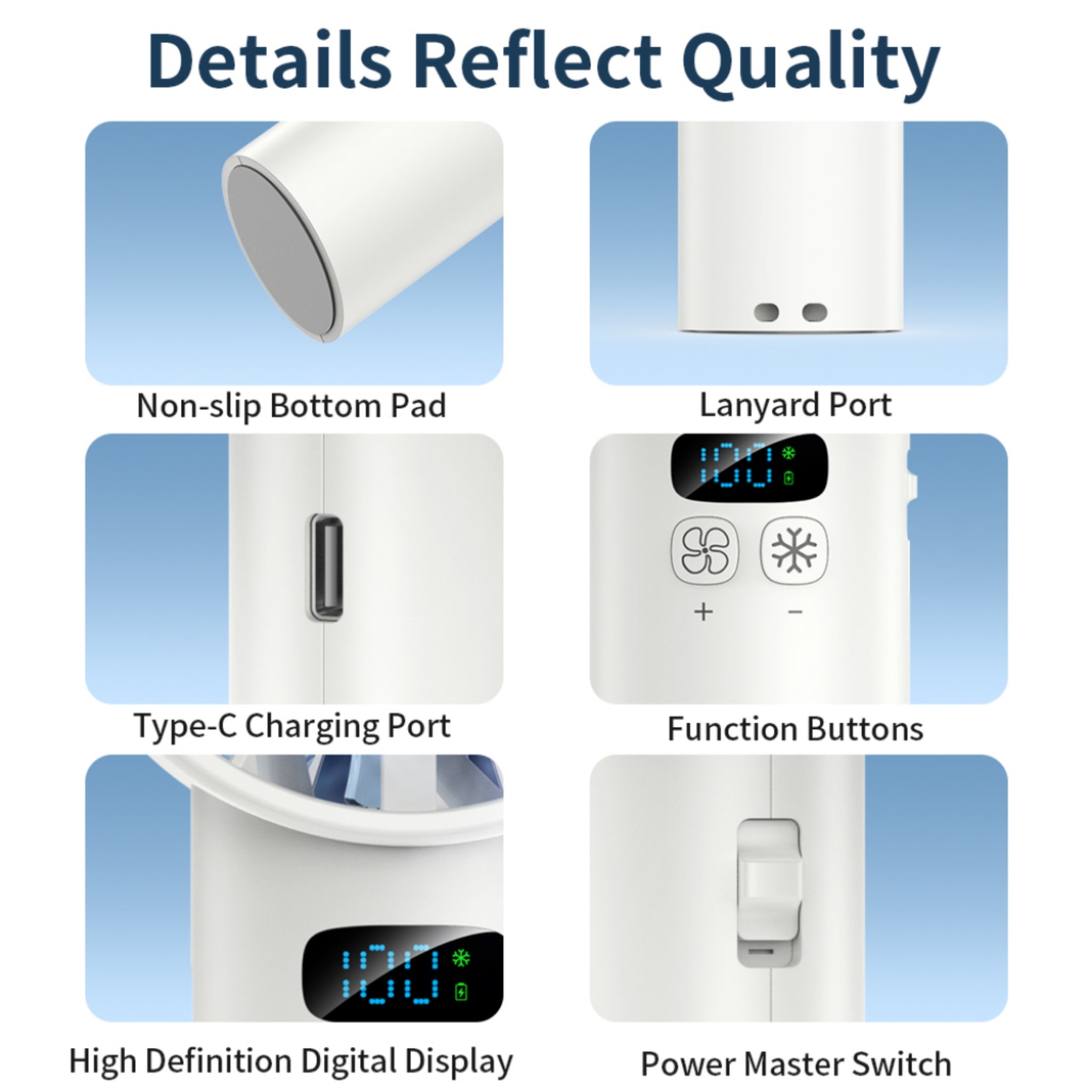 High - speed Cooling Handheld Fan
