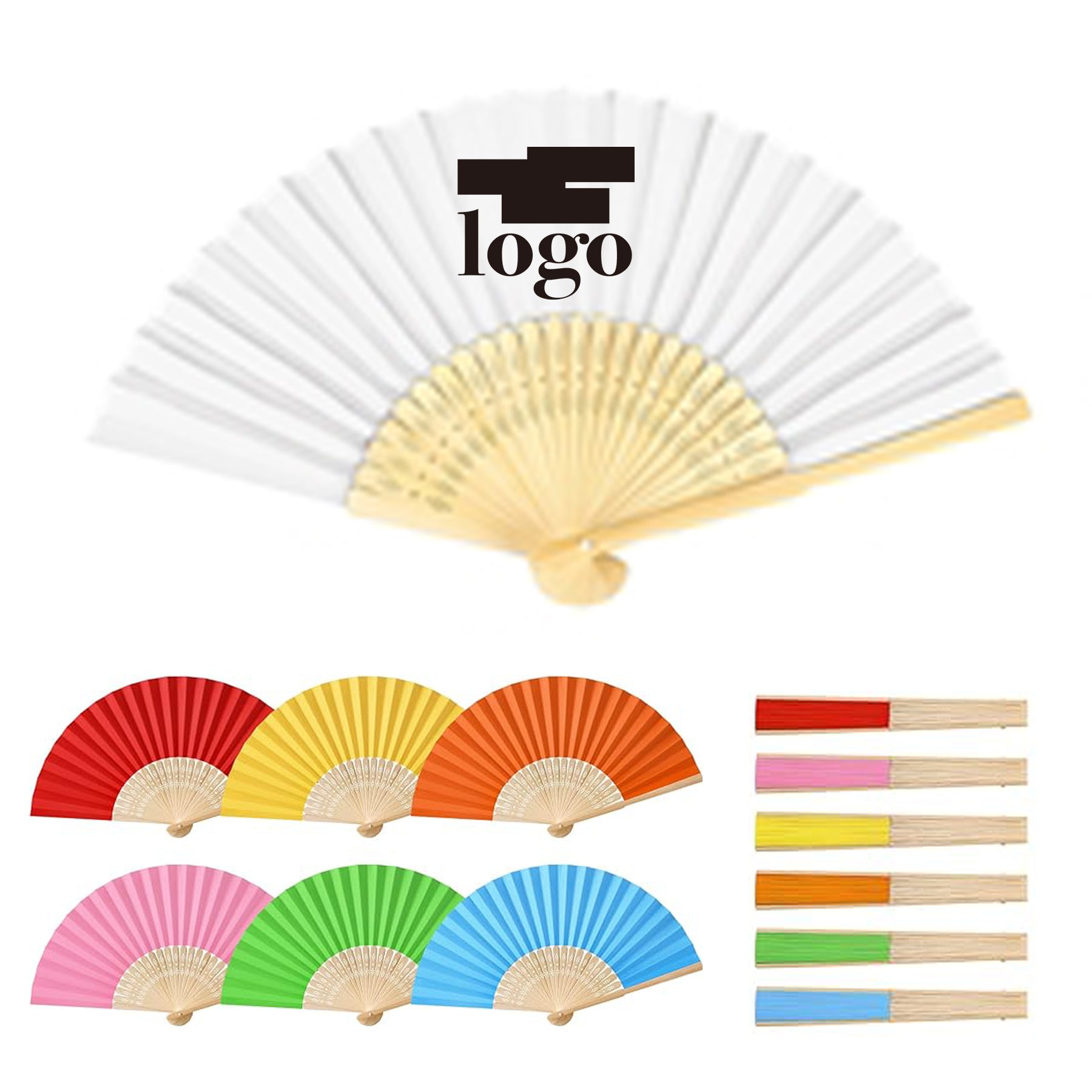 Bamboo Folding Paper Hand Fan