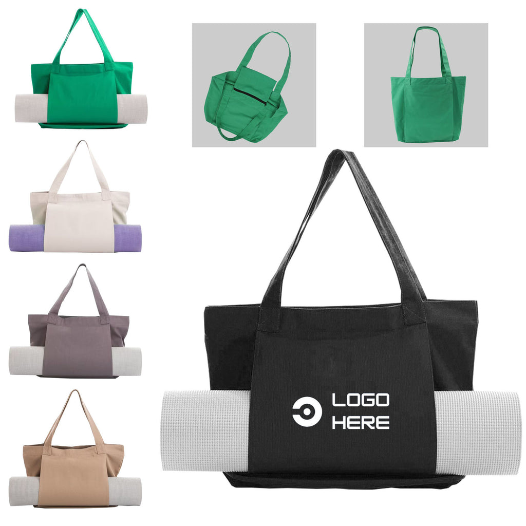 Yoga Mat Canvas Tote Bag