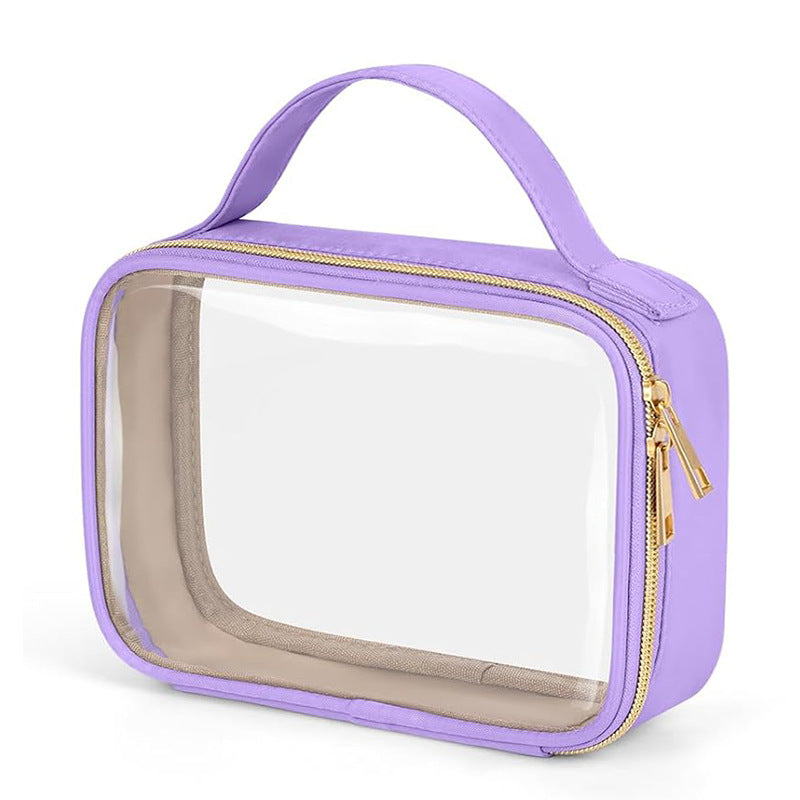 Portable Waterproof Transparent Travel Multifunctional Handheld Makeup Bag