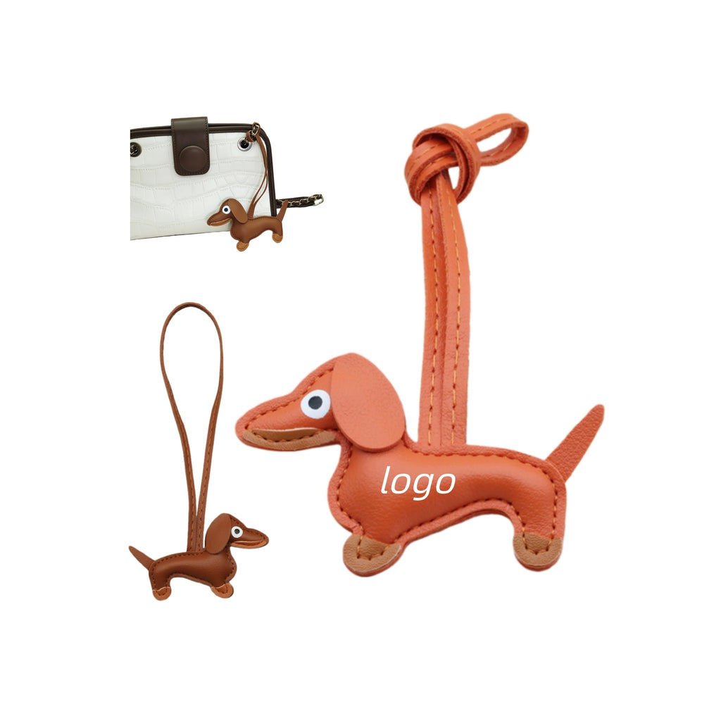 Cartoon Leather Puppy Bag Charm