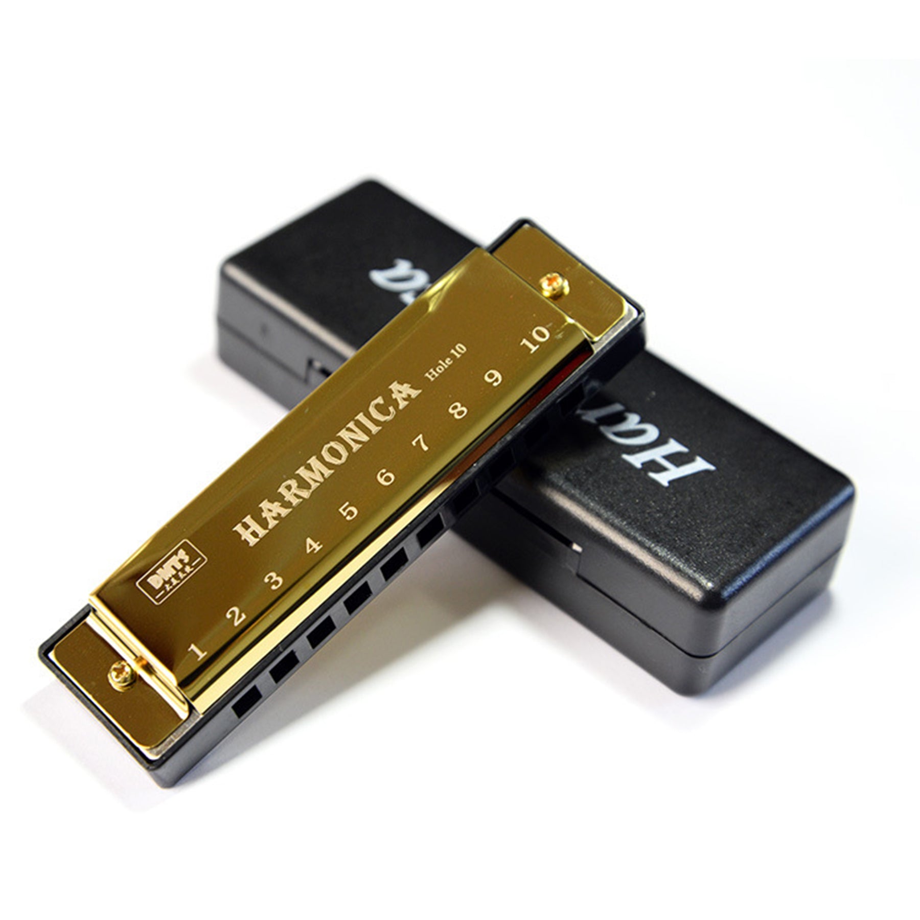 Titanium Gold Blues Harmonica For Children