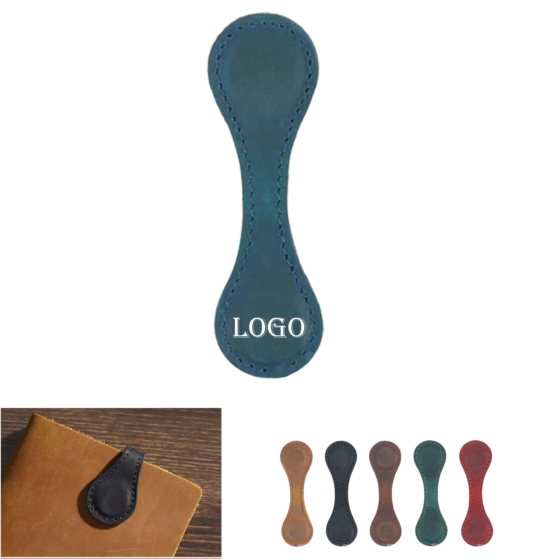 Leather Magnetic Bookmark Book Page Clip for Book Lovers Reading