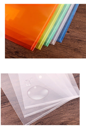 Transparent File Folders With Snap Buttons