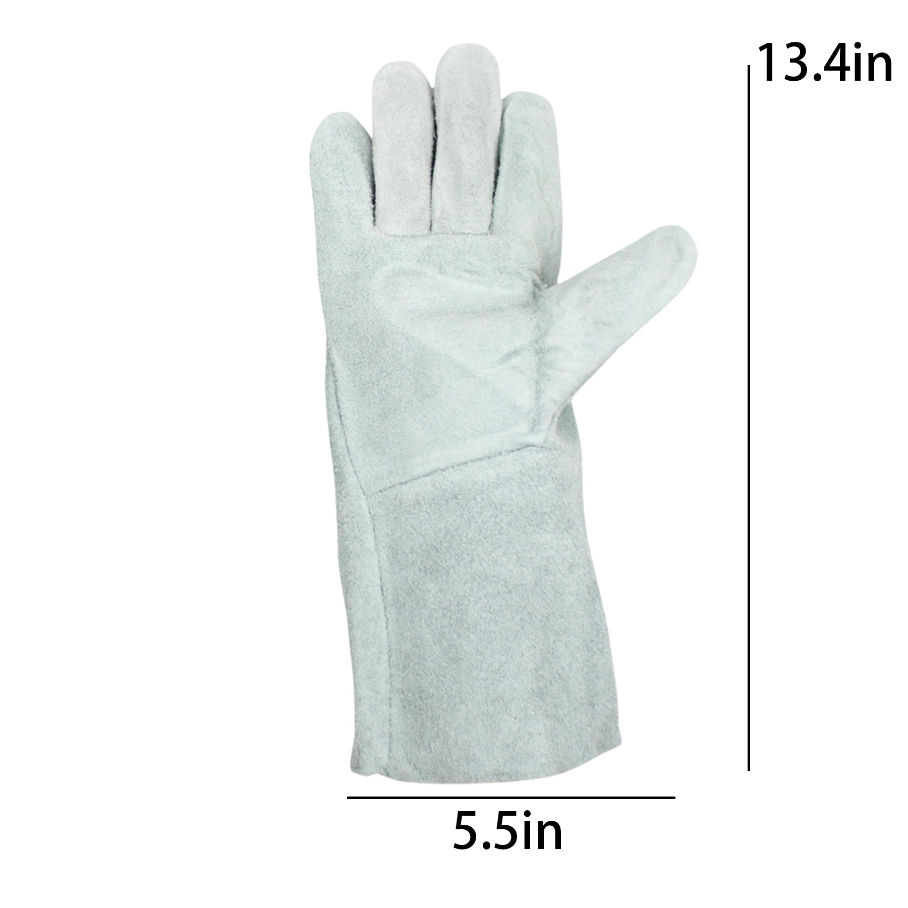 Heat Resistant Long Sleeve Full Cowhide Leather Gloves