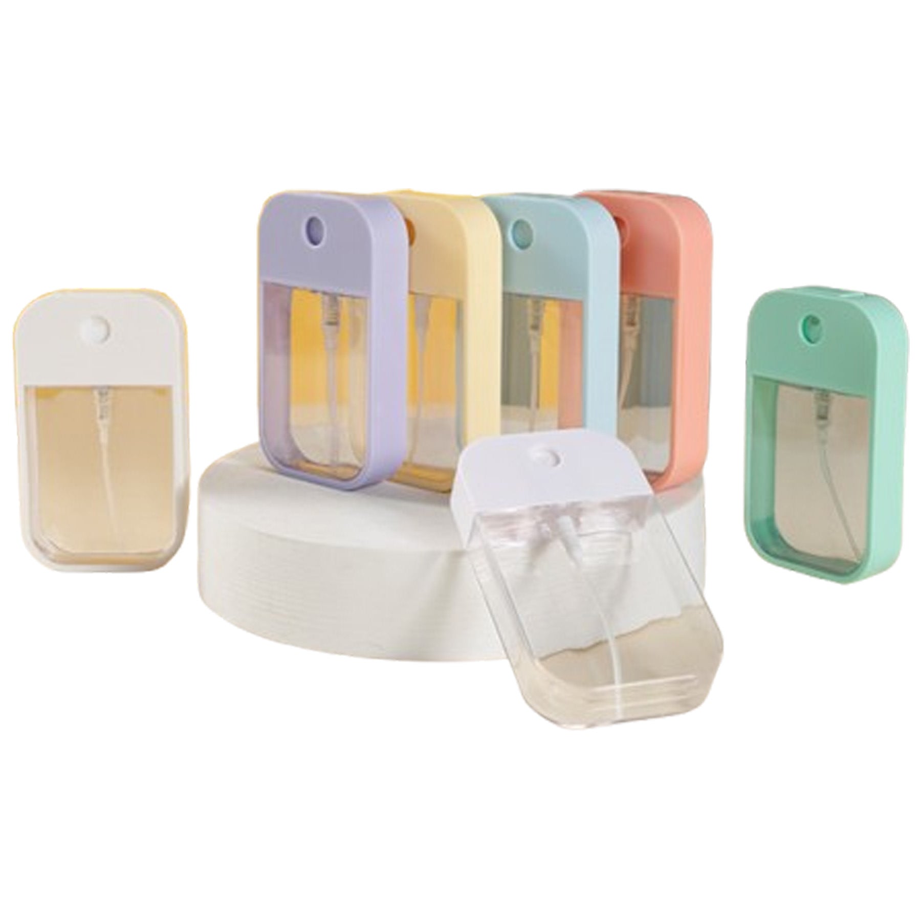 Transparent Perfume Case with Colored Border