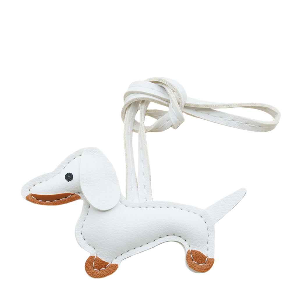 Cartoon Leather Puppy Bag Charm