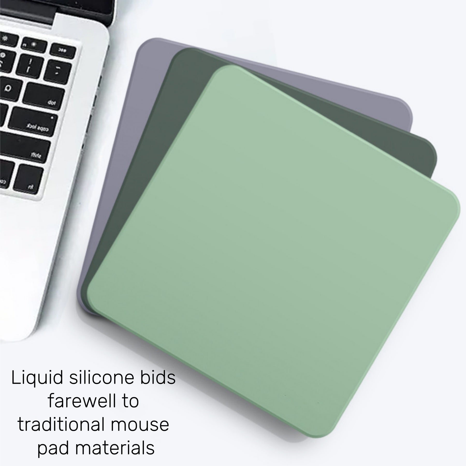 Liquid-textured Faux Leather Mouse Pad