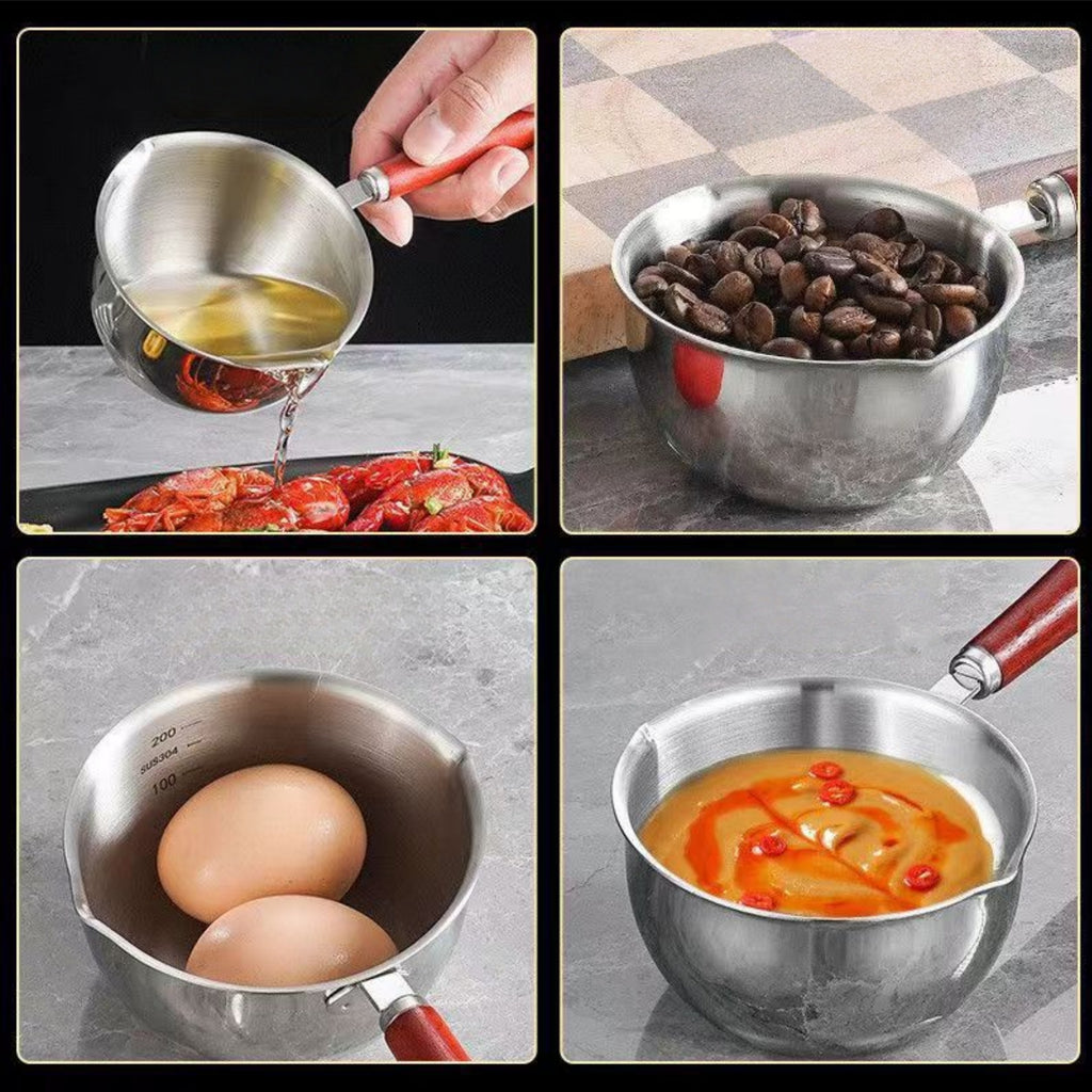 Stainless Steel Multipurpose Mini Oil Splashing Pot