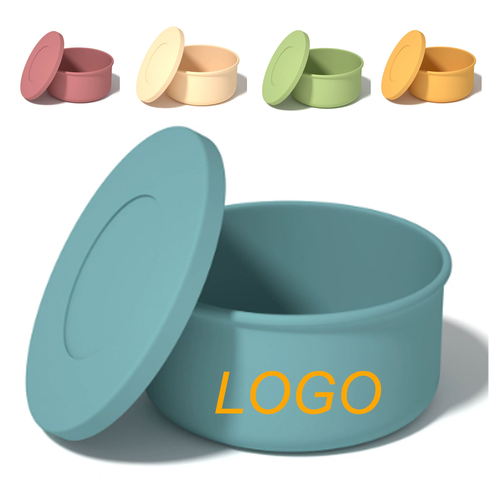 22 Oz. Silicone Round Airtight Food Bowl Lunch Container